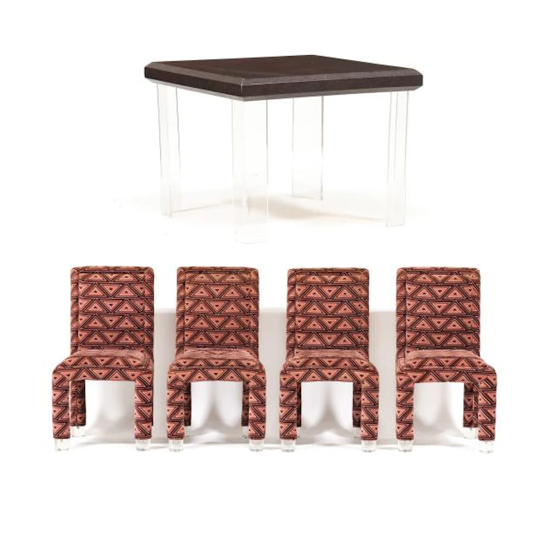 Vladimir Kagan (German/American, 1927-2016), Game Table and Four Chairs