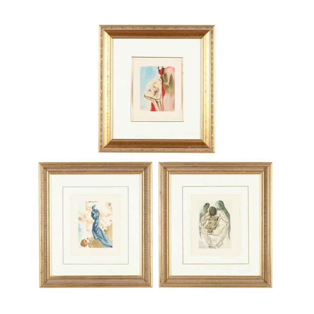 Salvador Dalí (Spanish, 1904-1989), Divine Comedy (Three Works)