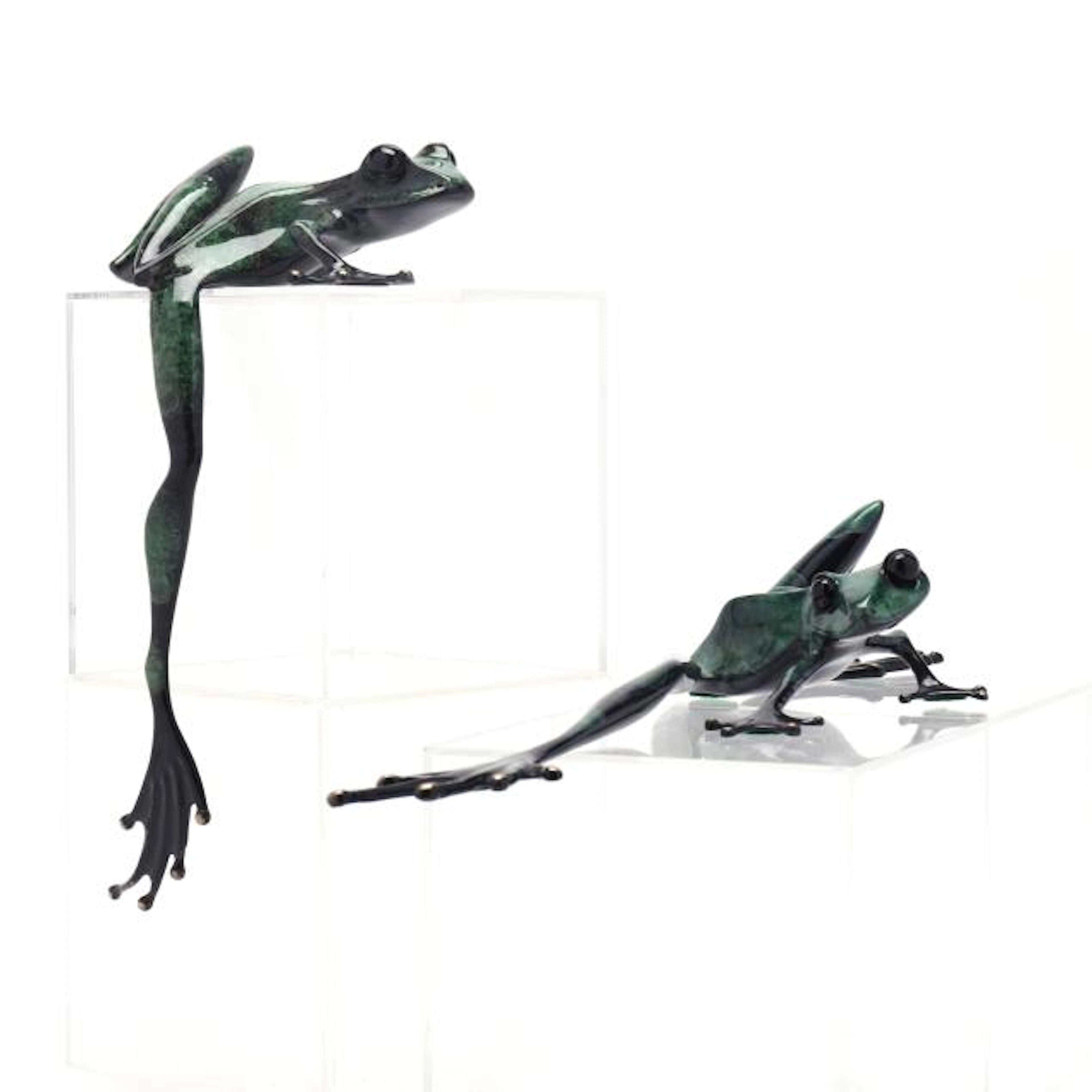Tim Cotterill aka Frogman (English-American, b. 1950), Two Bronze