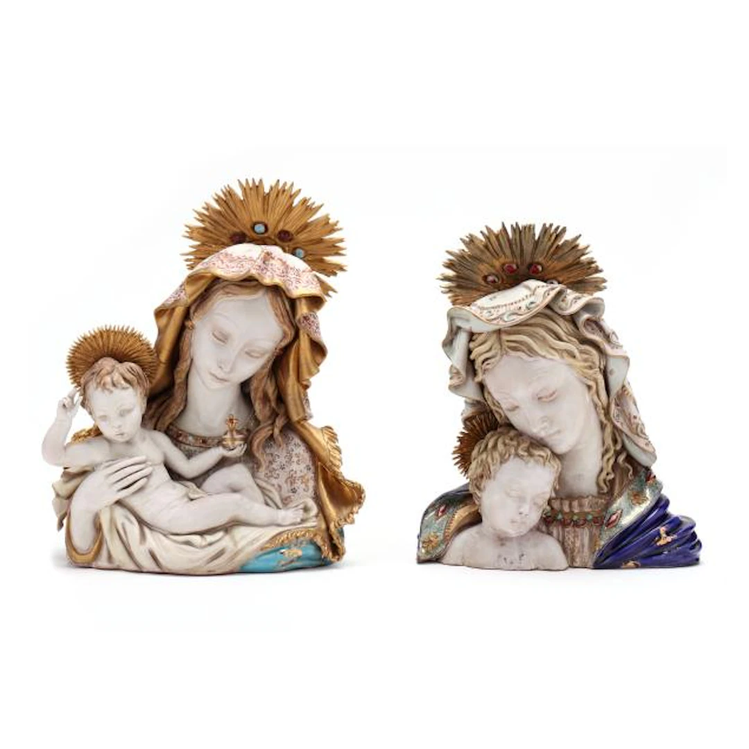 Professor Eugenio Pattarino (Italian, 1885–1971), Two Terracotta Busts