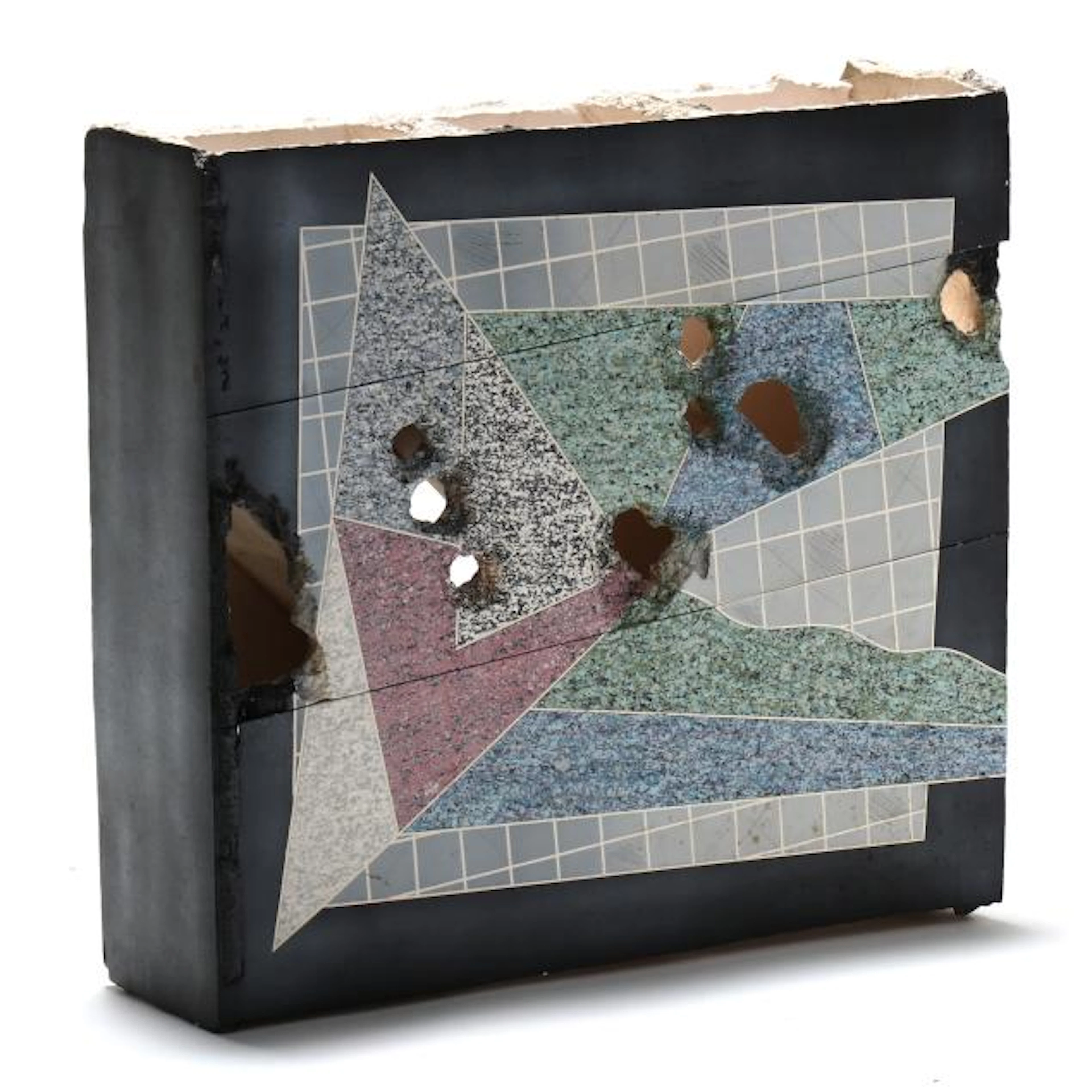 A Memphis Ceramic Sculpture, Signed