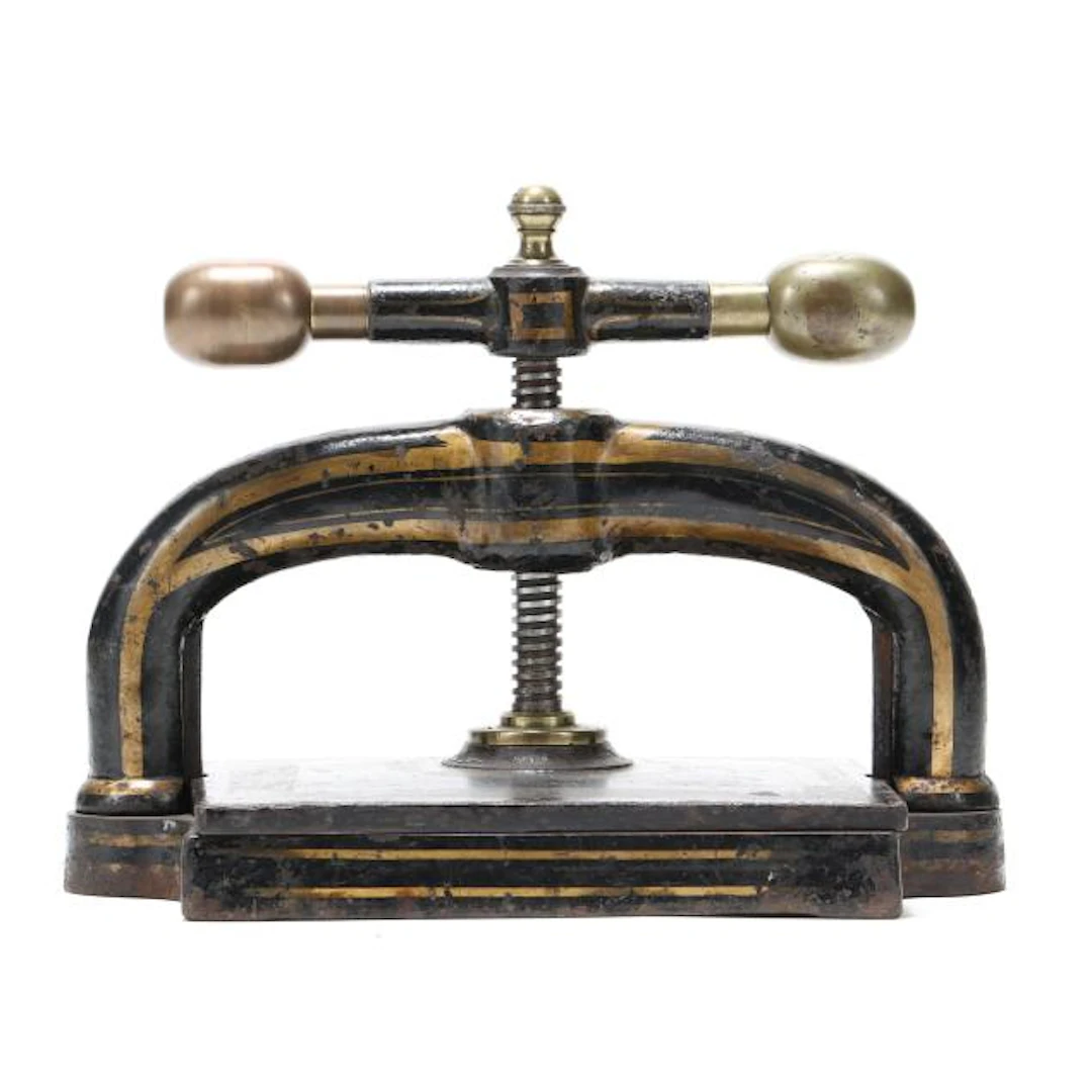Clements Newling & Co. Ltd., No. 356 Antique Iron and Brass Book Press