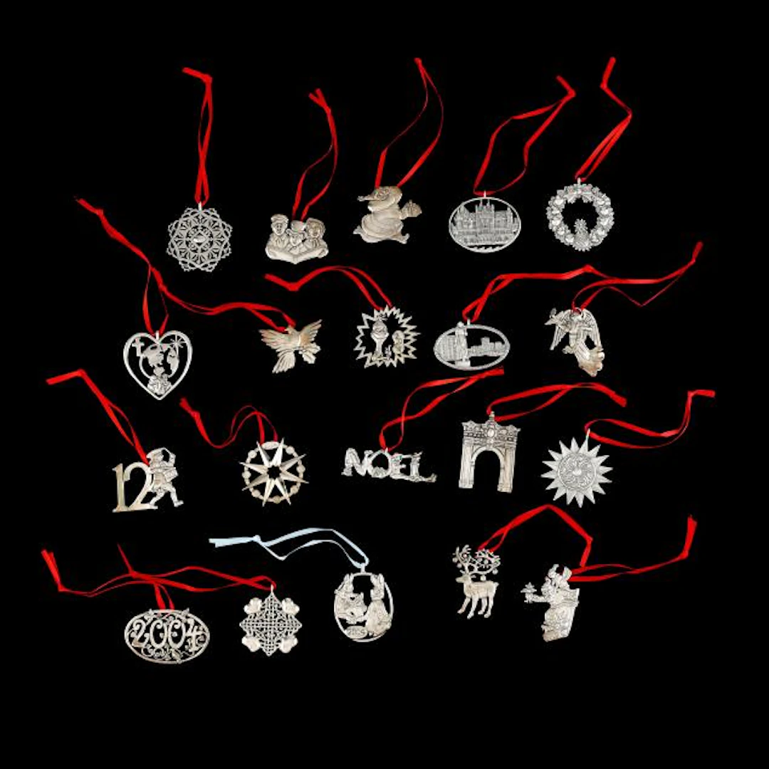 Hand & Hammer, (20) Sterling Silver Holiday Ornaments