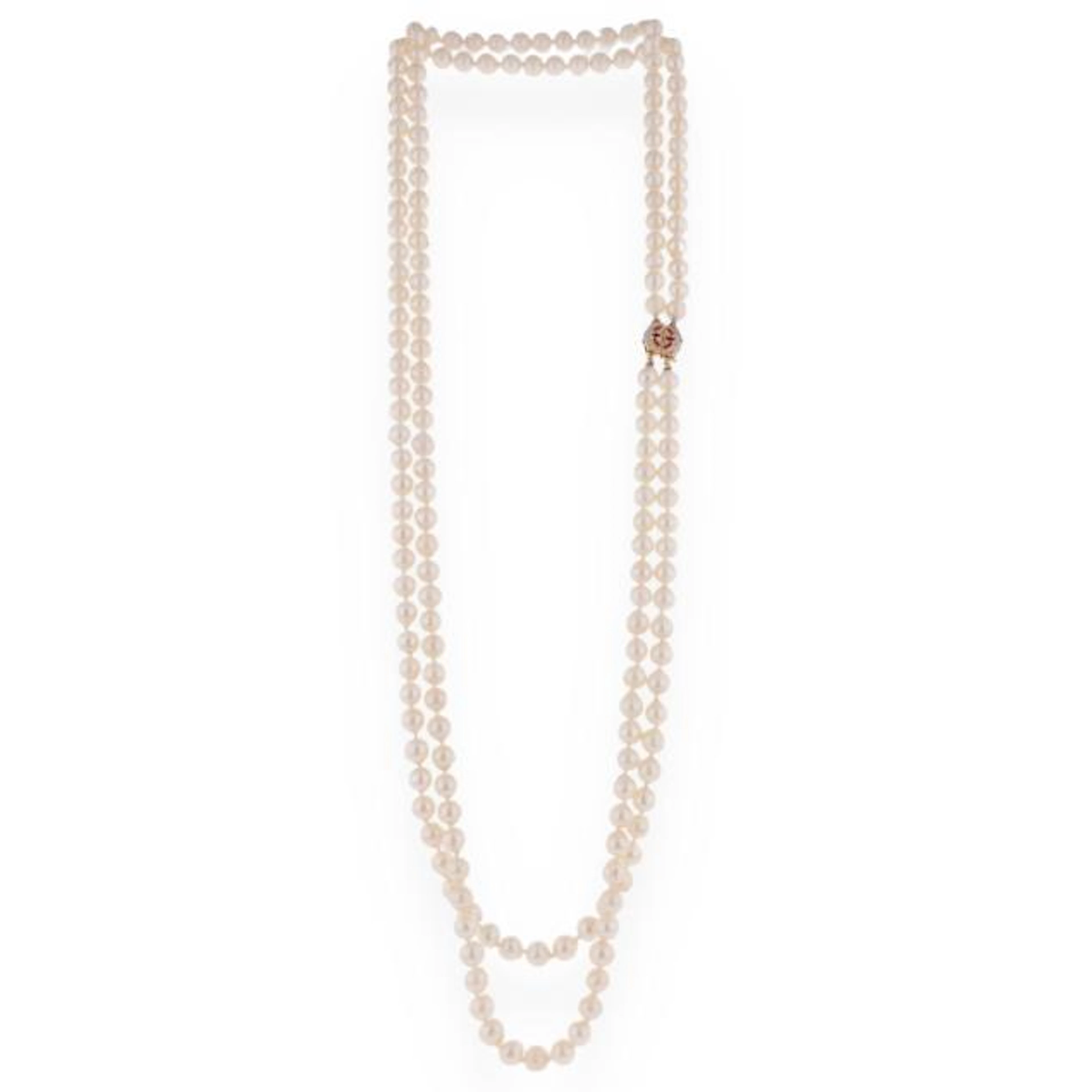 Convertible Double Strand Pearl Necklace