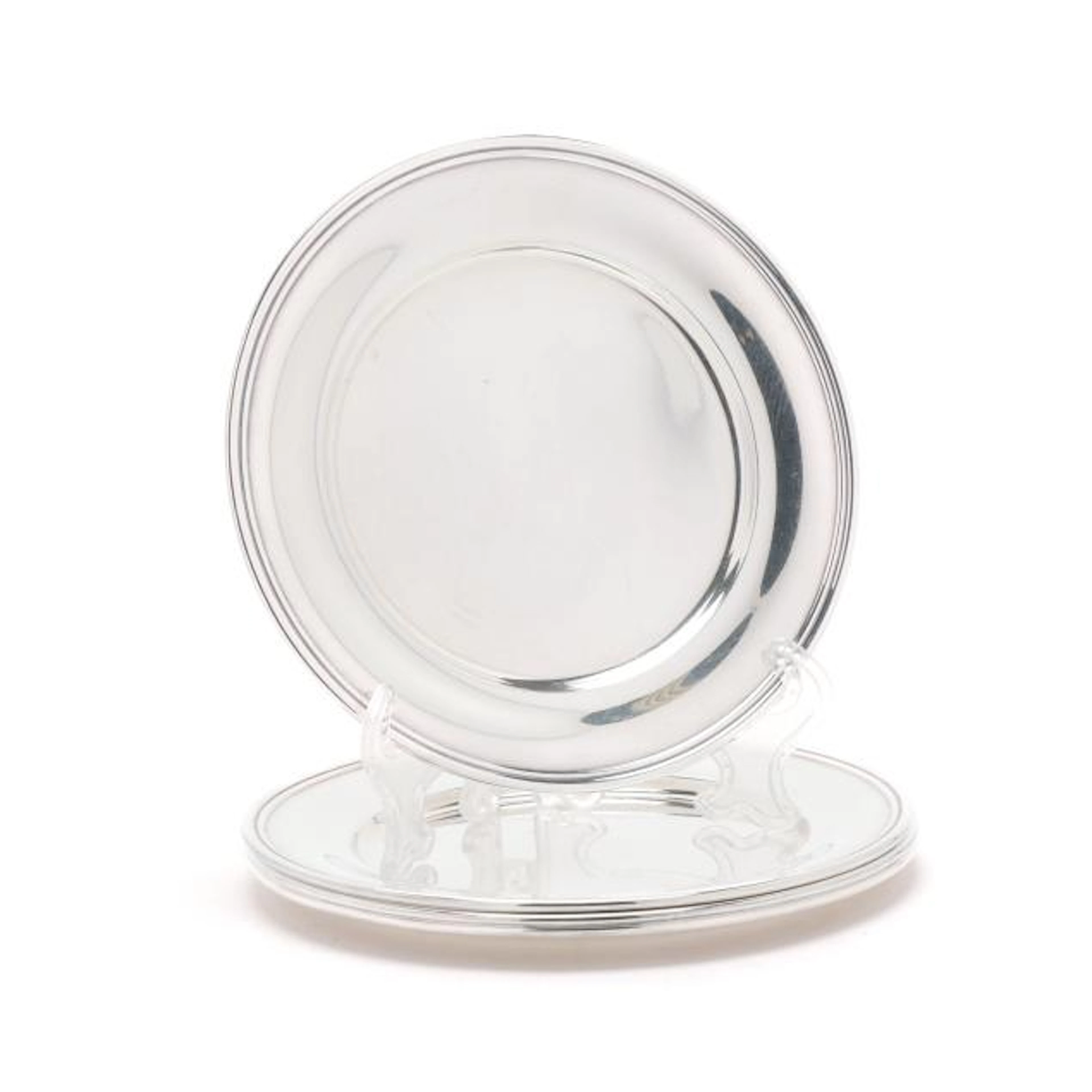 S. Kirk & Son Set of Four Sterling Silver Bread Plates