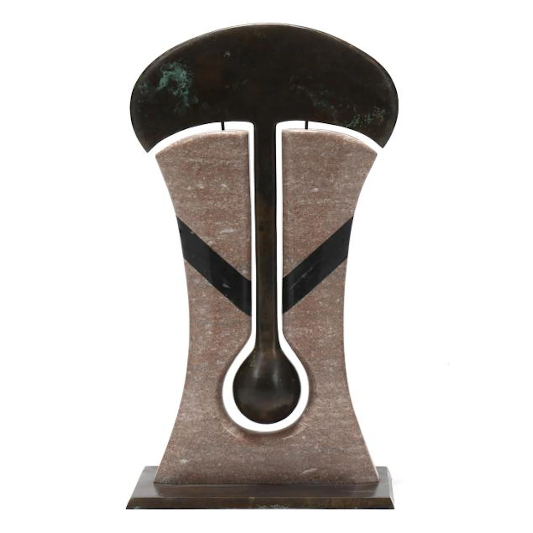 Attributed Wayne Trapp (American, 1935-2016), Abstract Kinetic Bronze