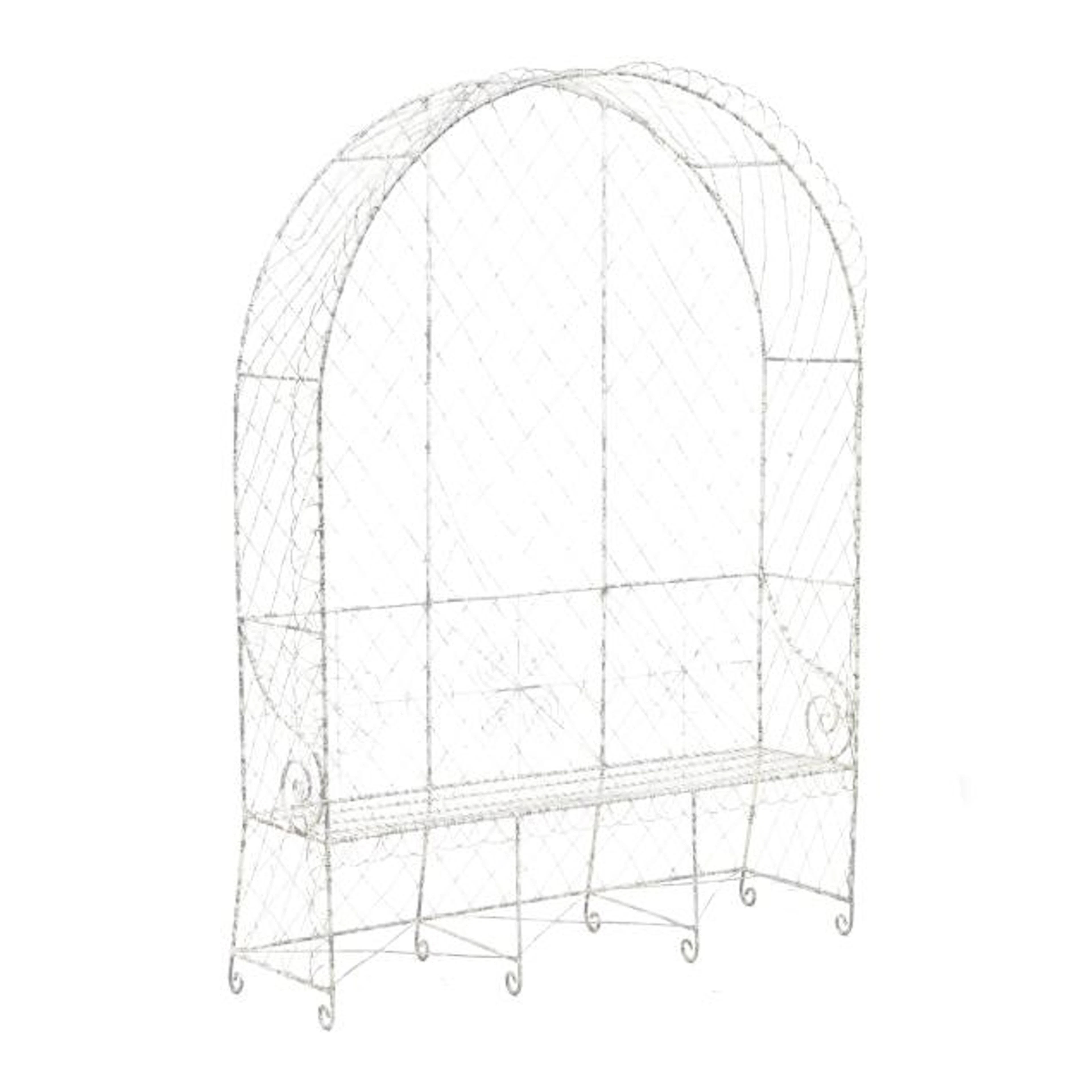 Large Wirework Arbour Garden Seat