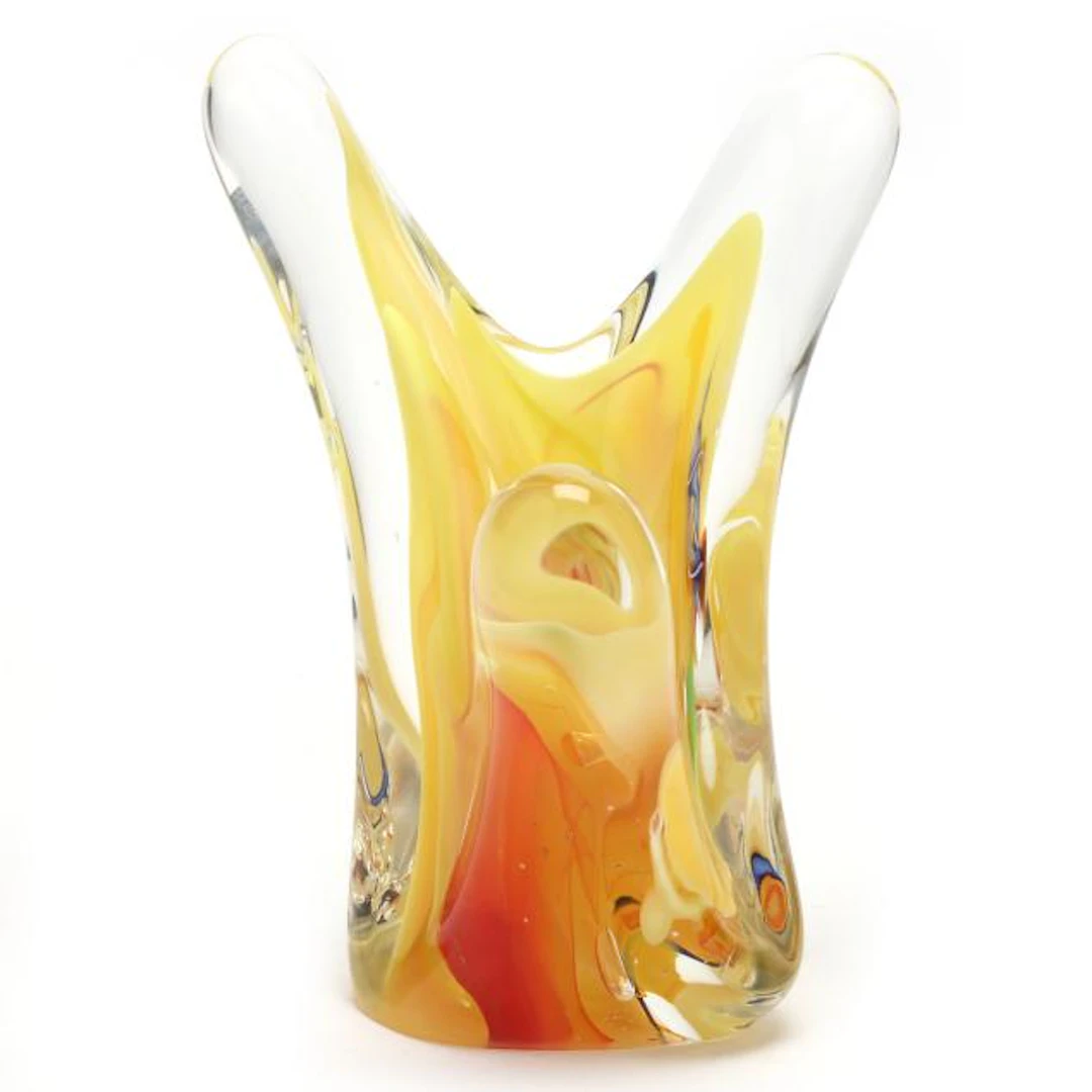Rollin Karg (American, b. 1944), Art Glass Sculpture