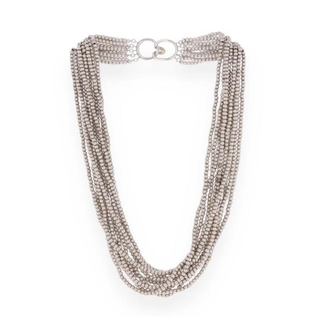 Multi-Strand Silver Bead Necklace, Tiffany & Co.
