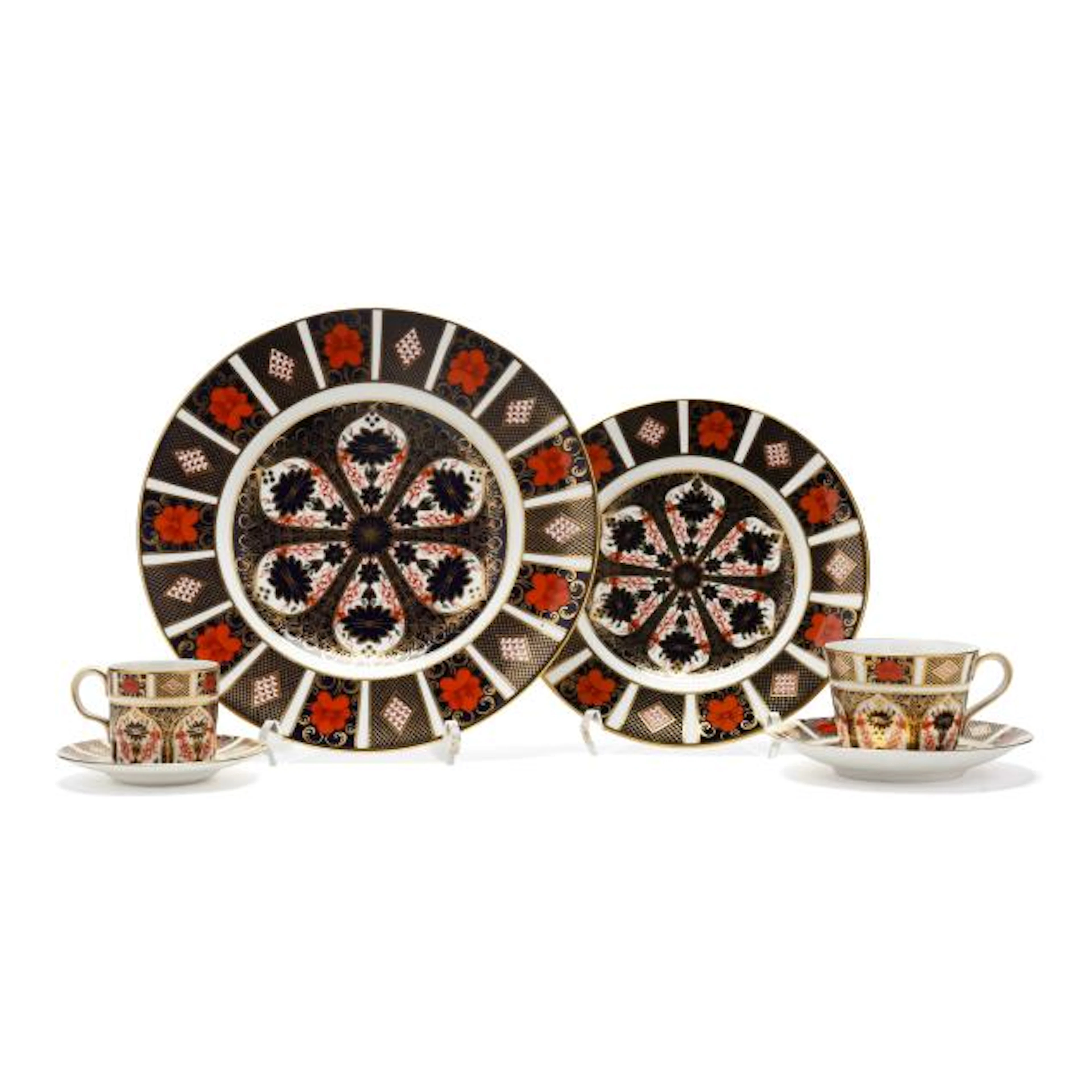A Large Collection of Royal Crown Derby Imari Tableware