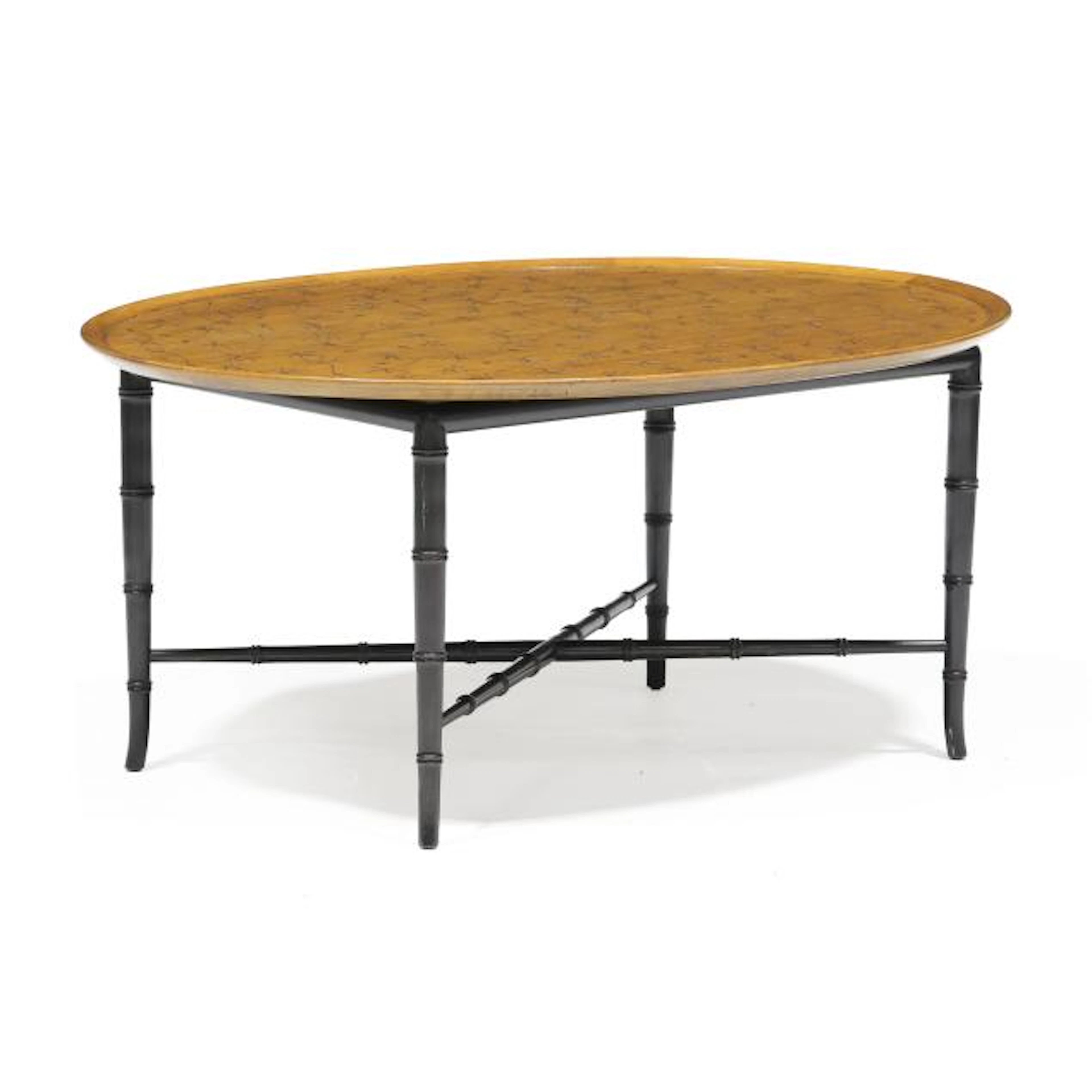 Kittinger, Midcentury Faux Bamboo Coffee Table