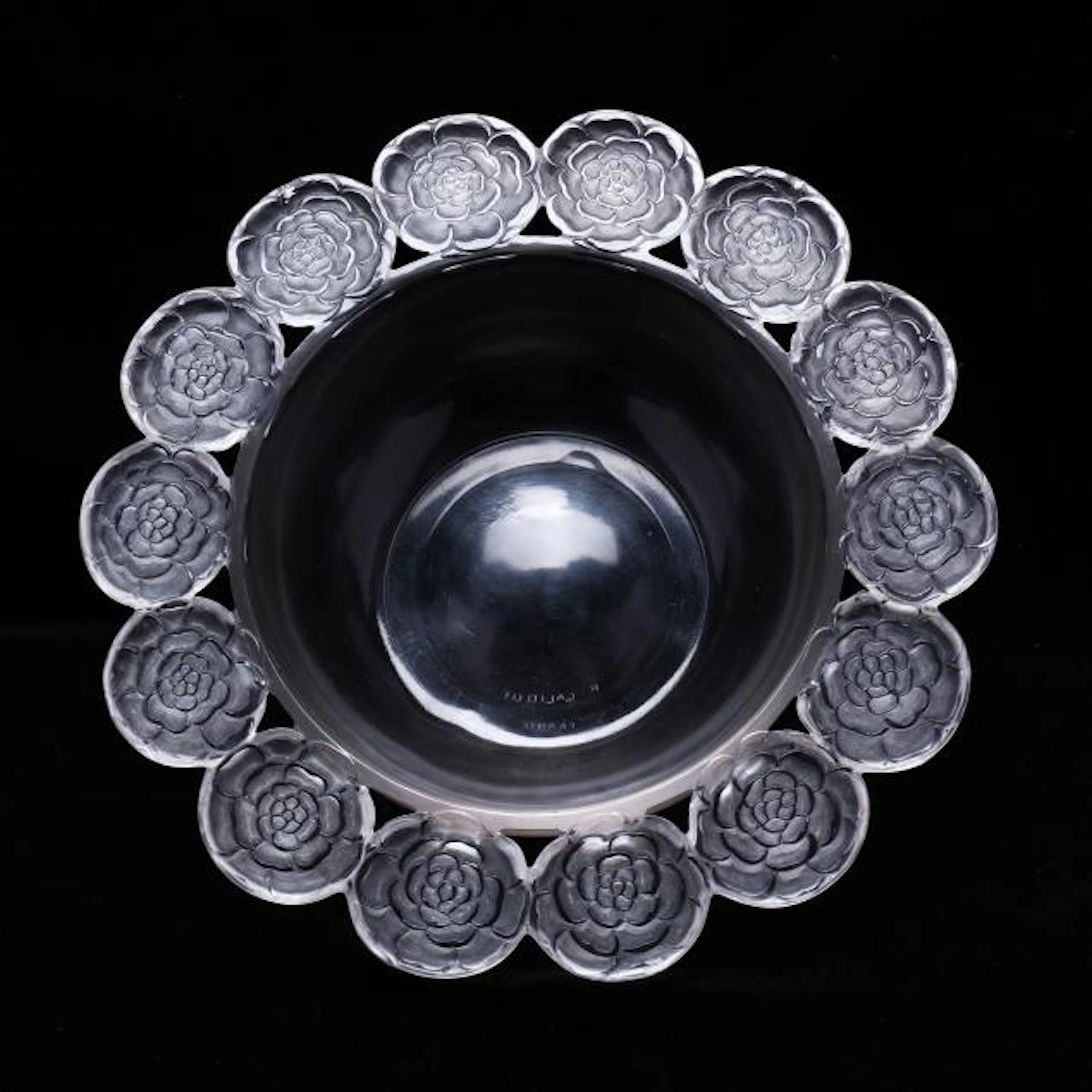 Rene Lalique (French, 1860-1945), Armentieres Crystal Bowl No. 393