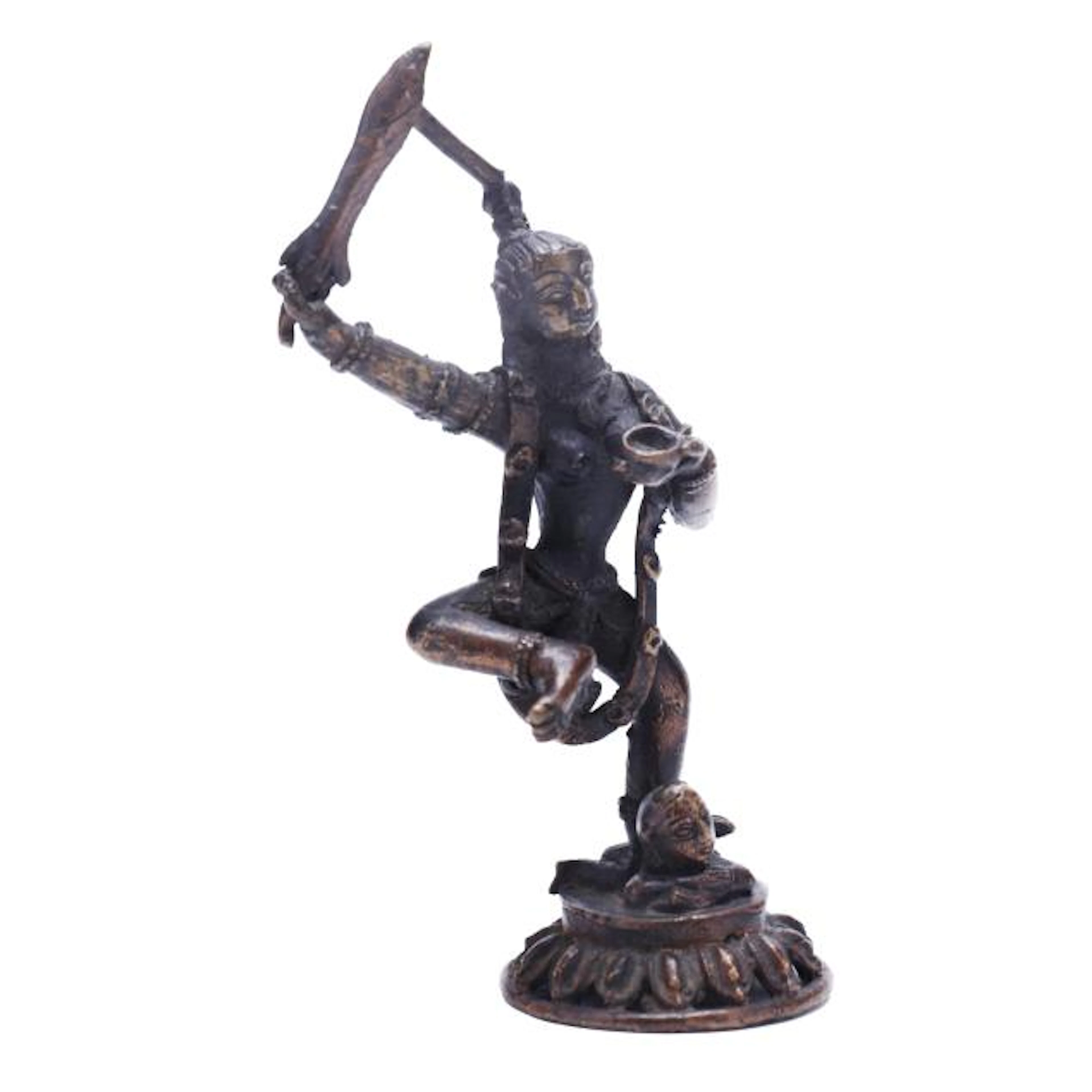 A Himalayan Bronze Dancing Figure of Durga