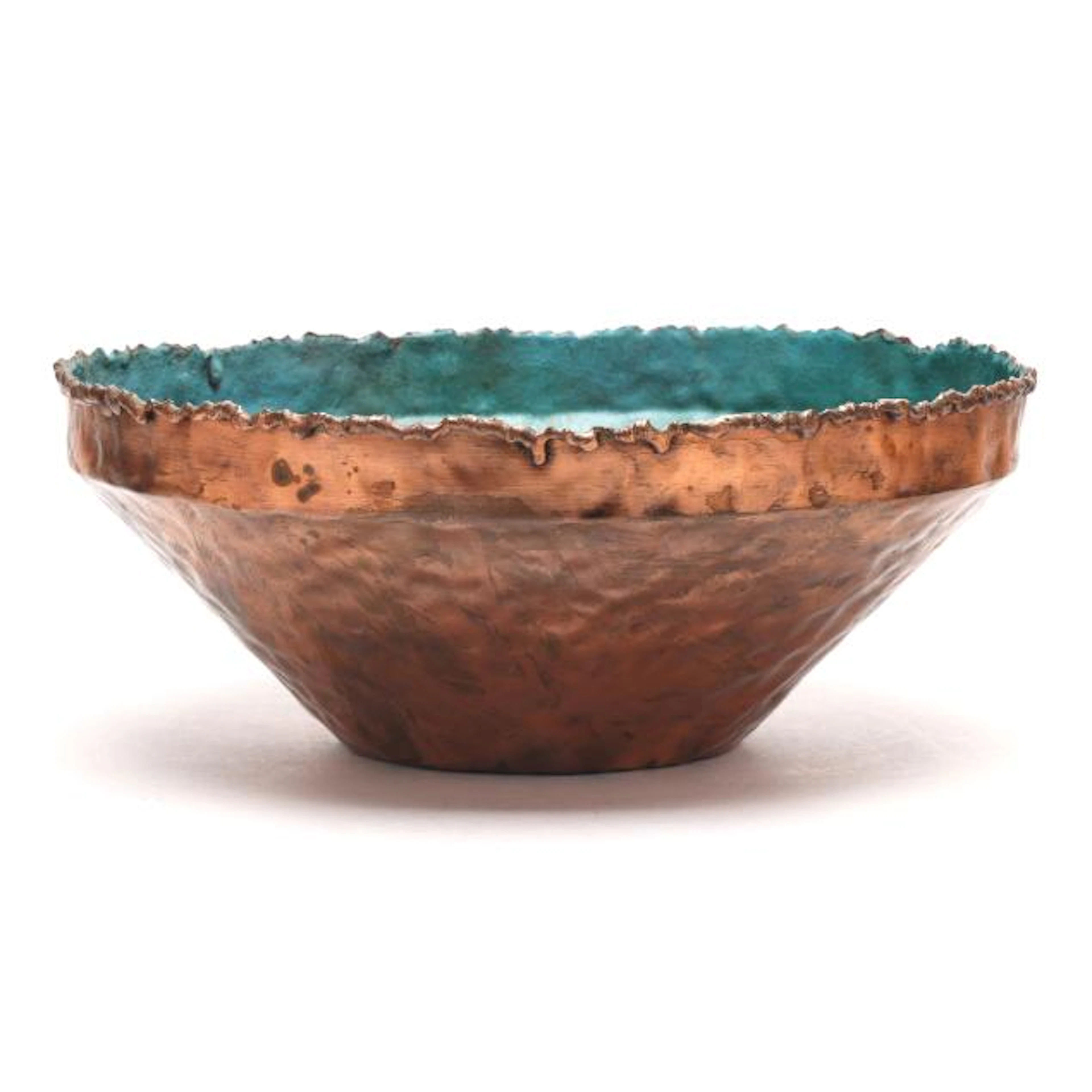 Marcello Fantoni (Italy, b.1915), Brutalist Enameled Copper Bowl