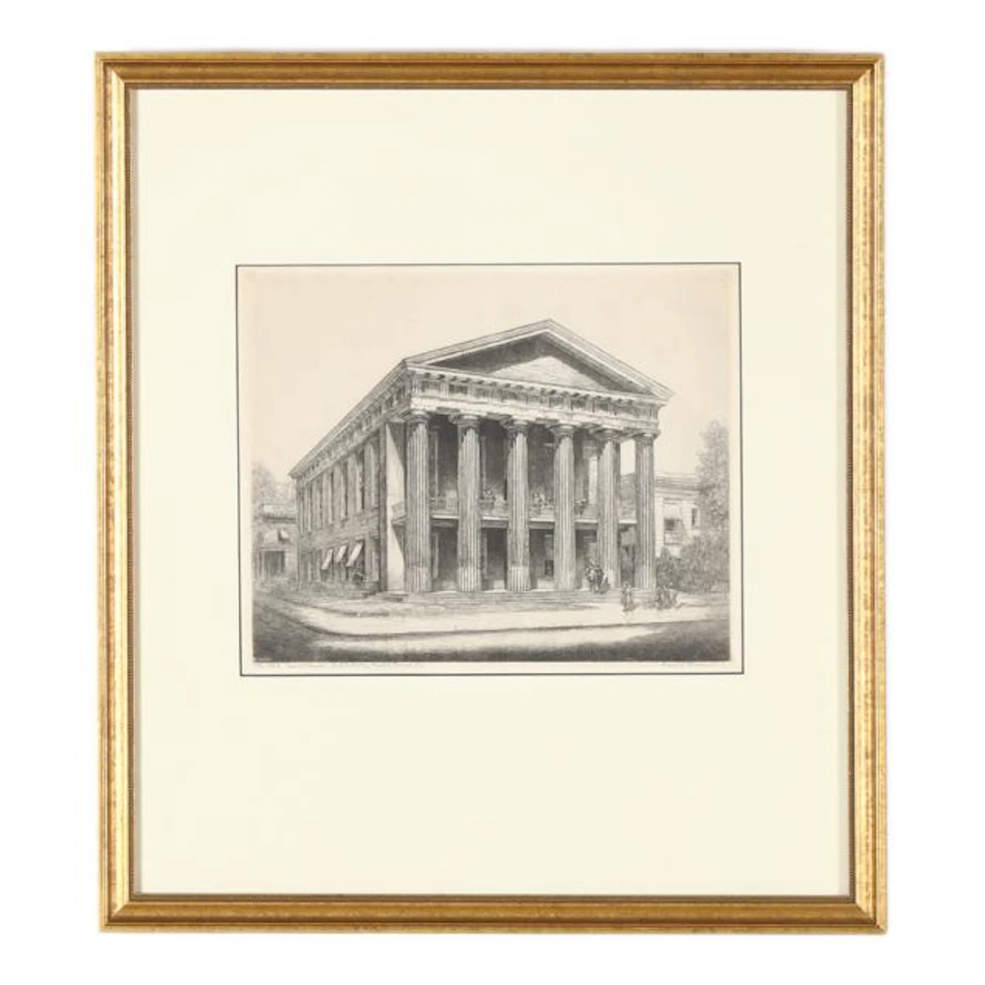 Louis Orr (American, 1879-1961), The Old Court House, Salisbury, North Carolina