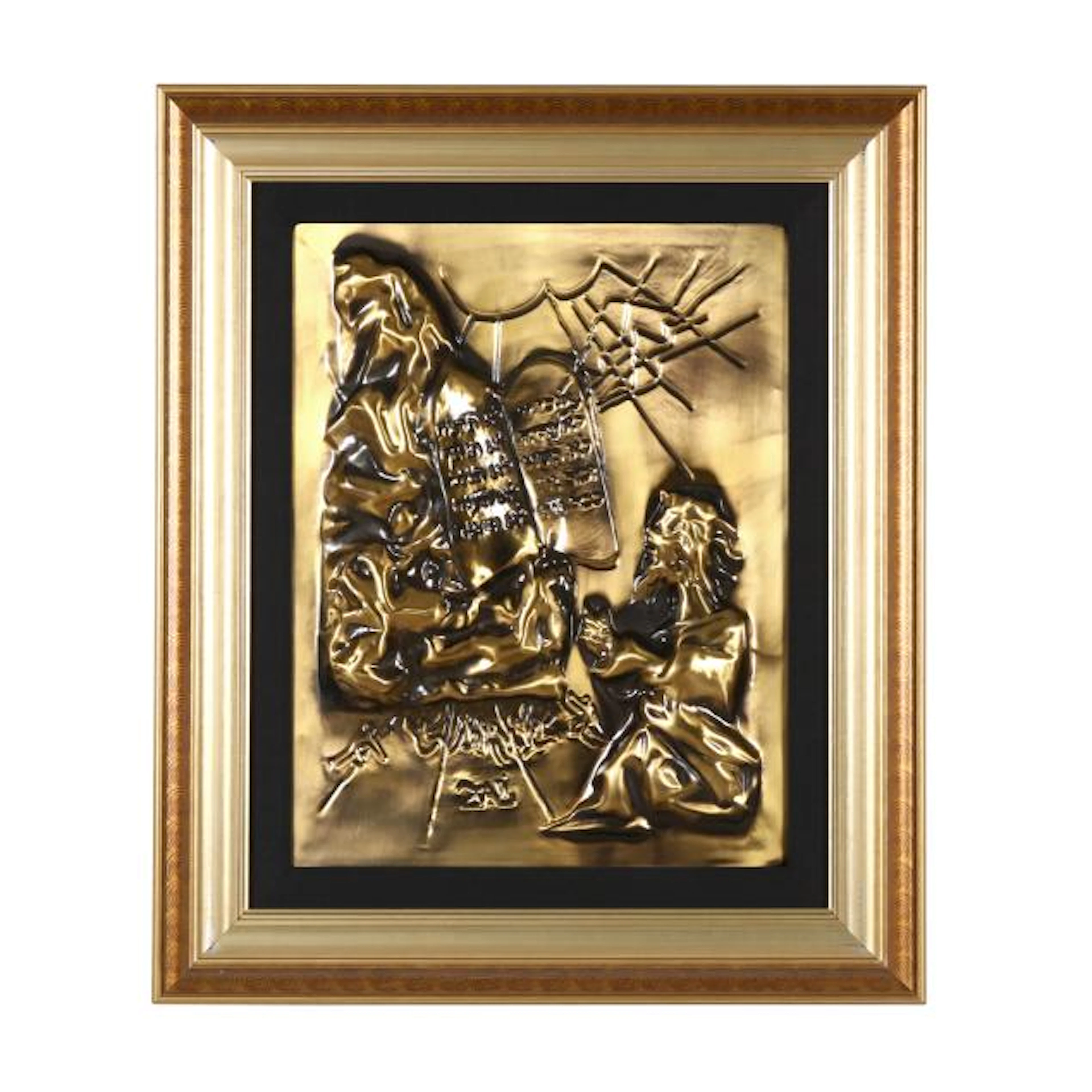 Salvador Dalí (Spanish, 1904-1989), The Ten Commandments, Gold-Patina