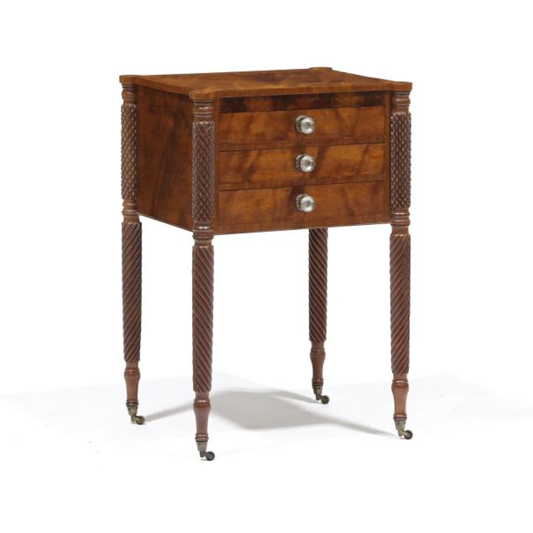 Mid-Atlantic Sheraton Mahogany Work Table