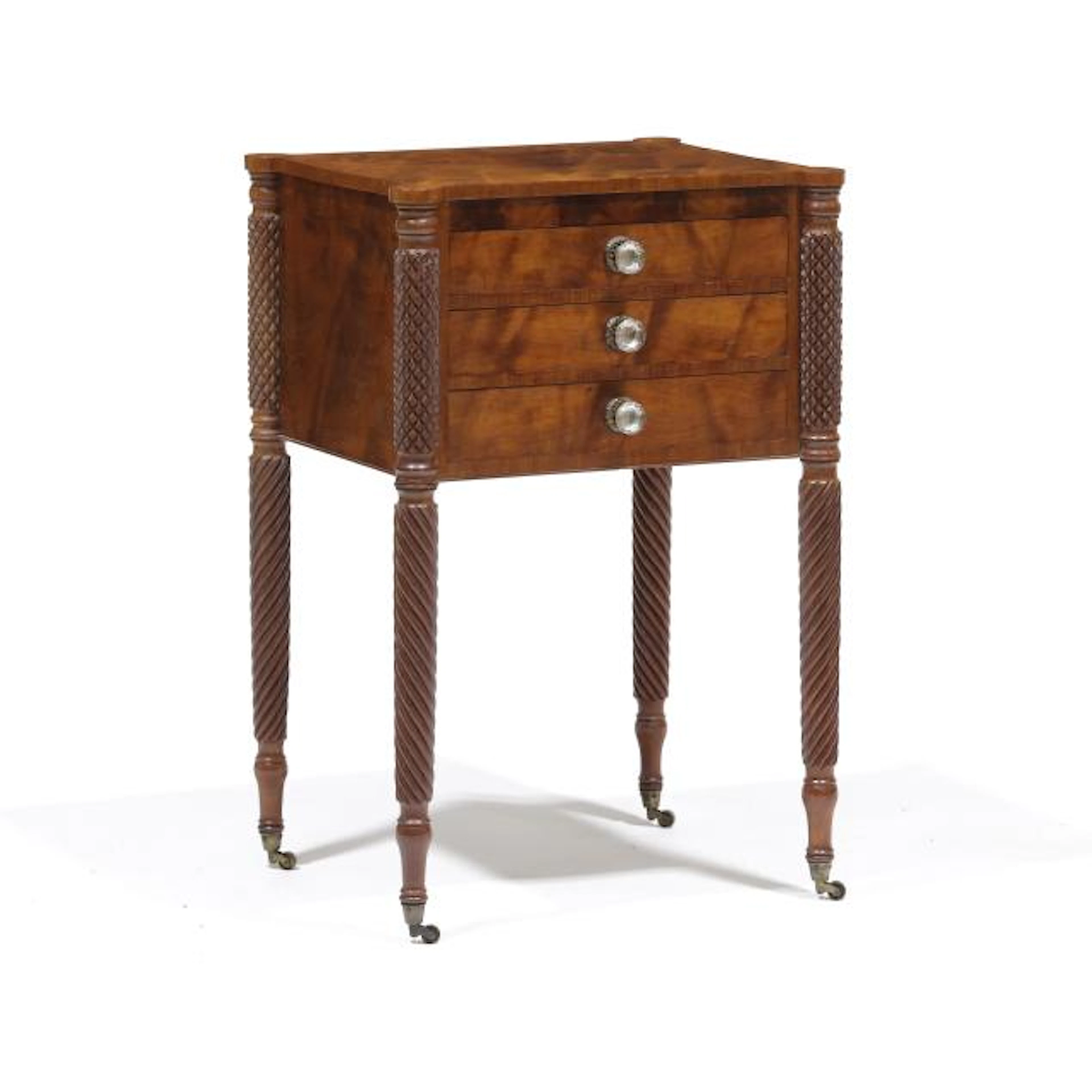 Mid-Atlantic Sheraton Mahogany Work Table