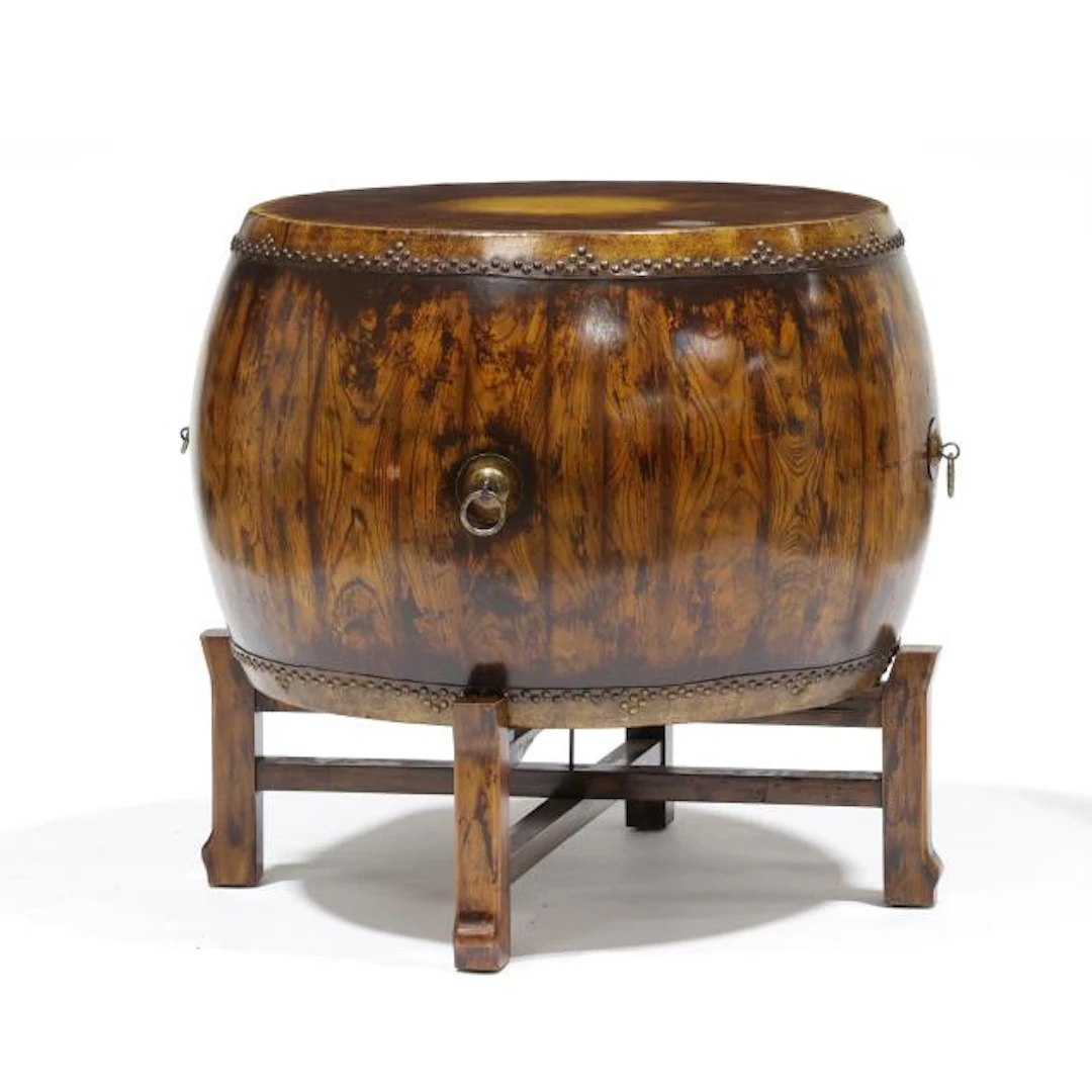 Vintage Chinese Tanggu Barrel Drum