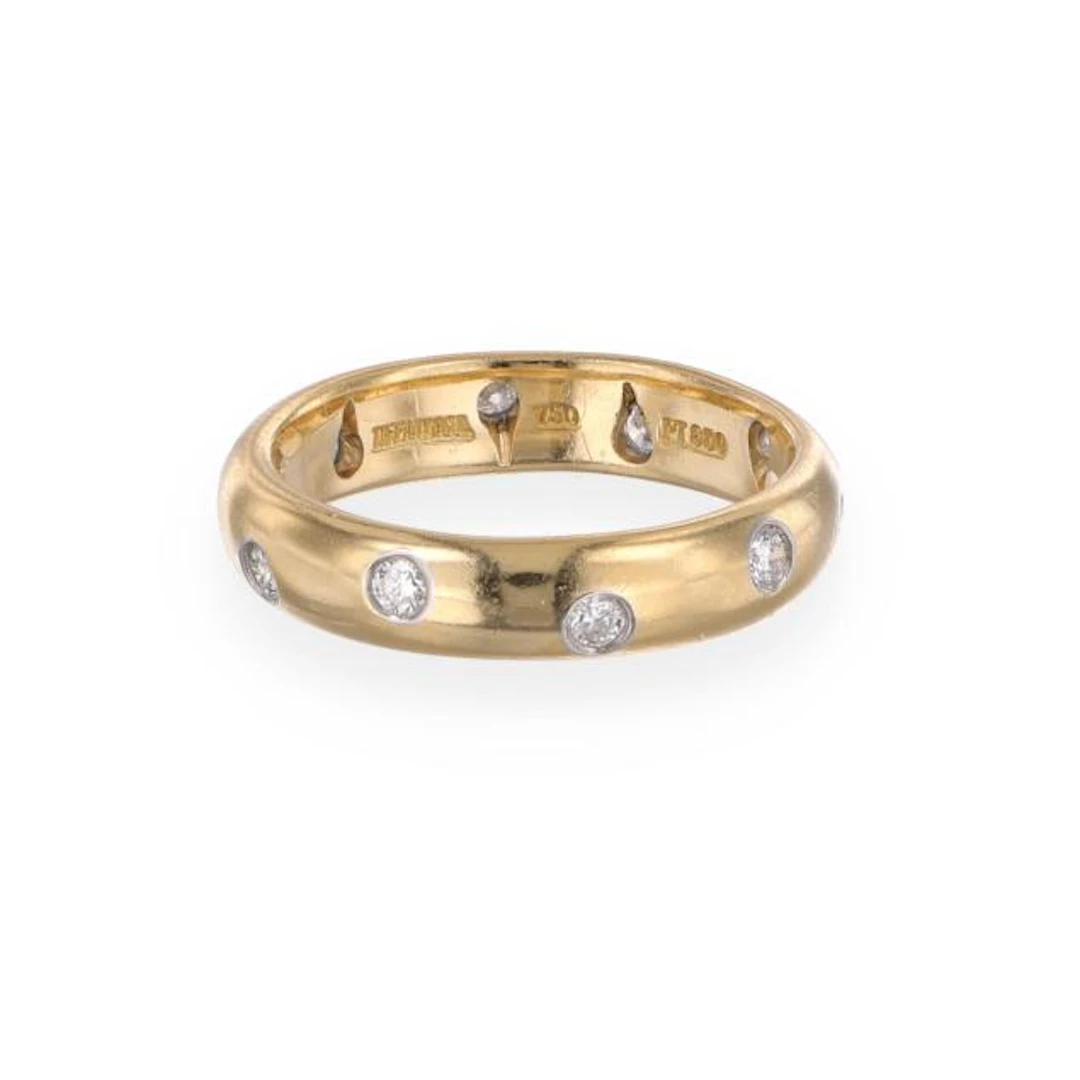 Gold, Platinum, and Diamond Etoile Ring, Tiffany & Co.