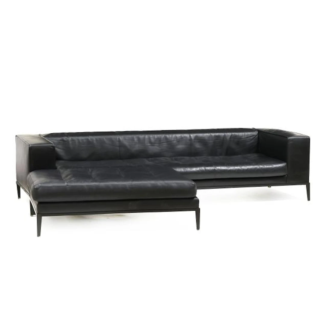 Antonio Citterio (Italian, b.1950), Simplice Leather Sofa and Ottoman
