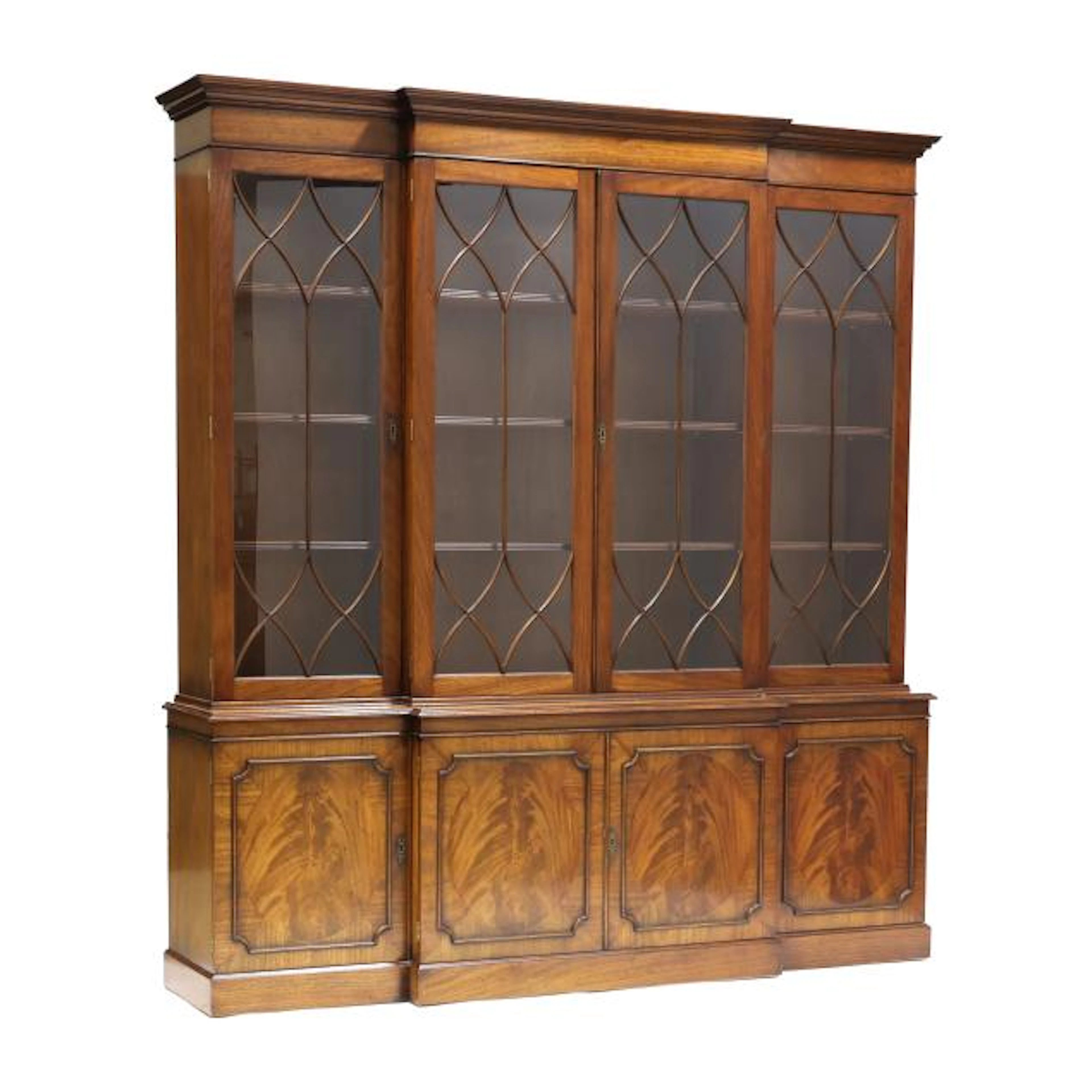 Yorkshire House, Georgian Style Mahogany Breakfront