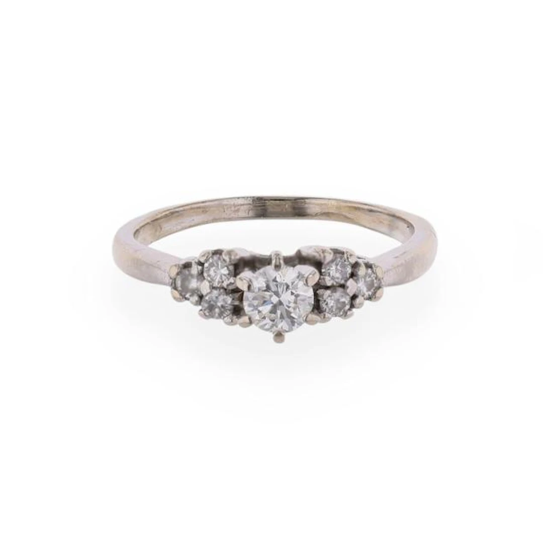 White Gold and Diamond Ring