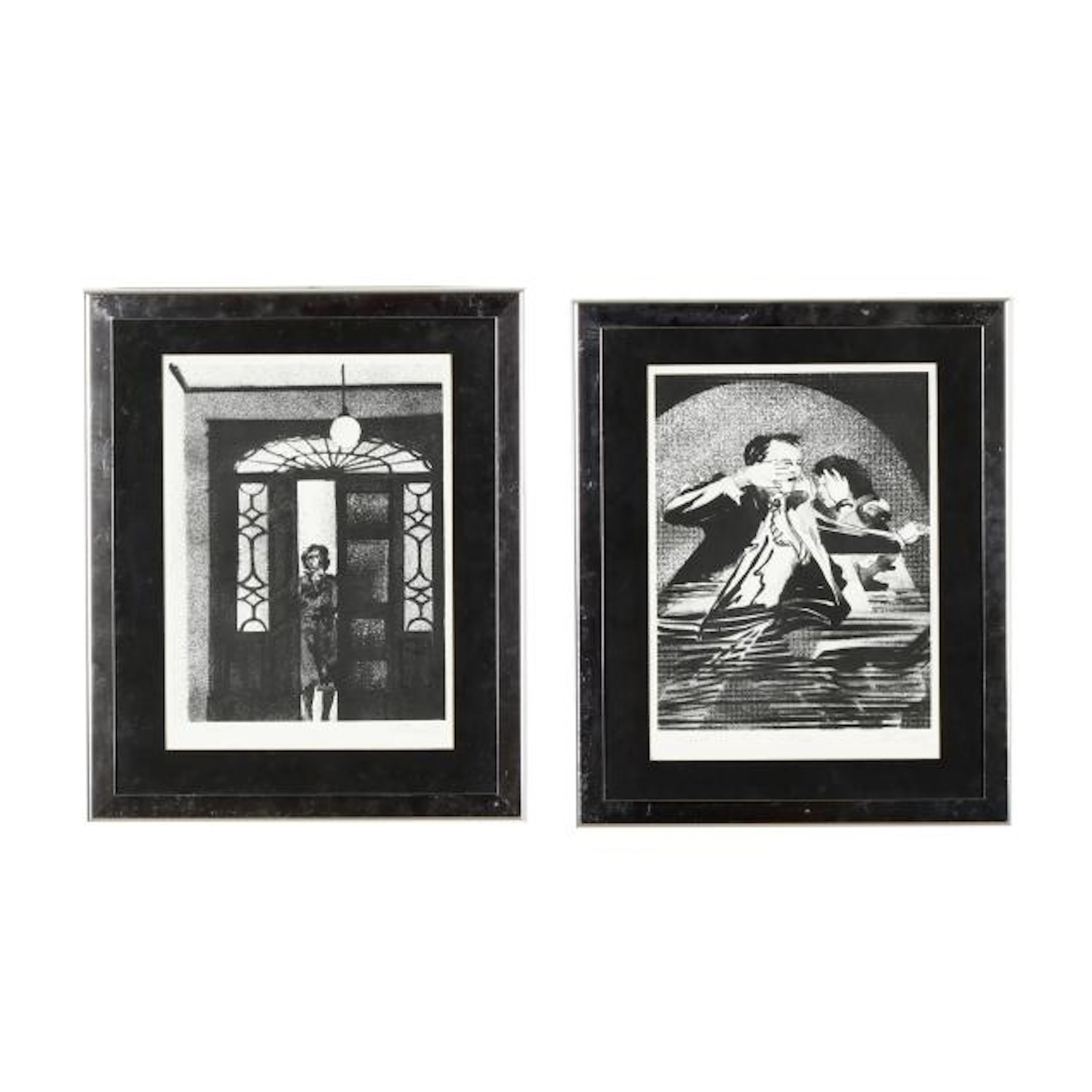 Maud Gatewood (NC, 1934-2004), Dim Hall / Caught (Two Works)