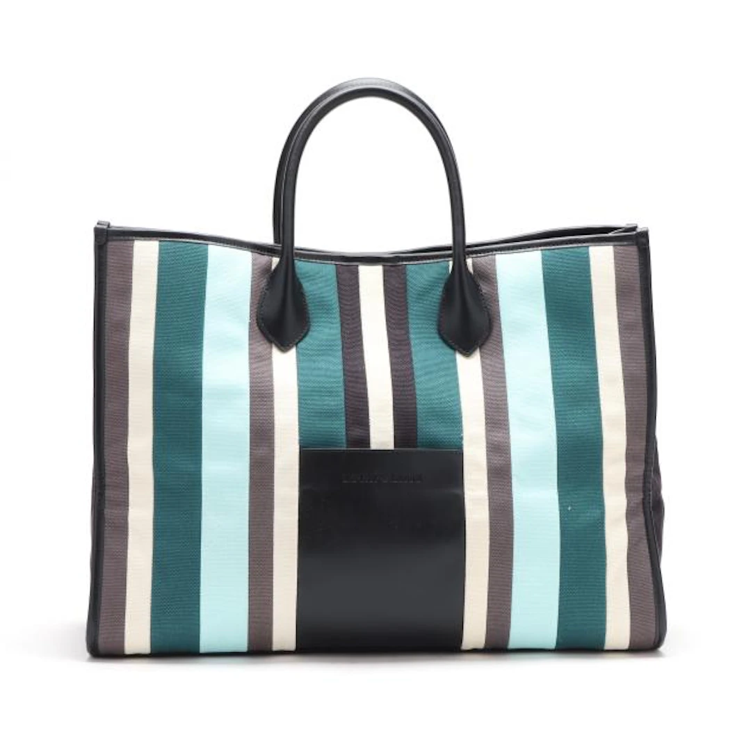 Multi-Color Striped Tote Bag, Emporio Armani