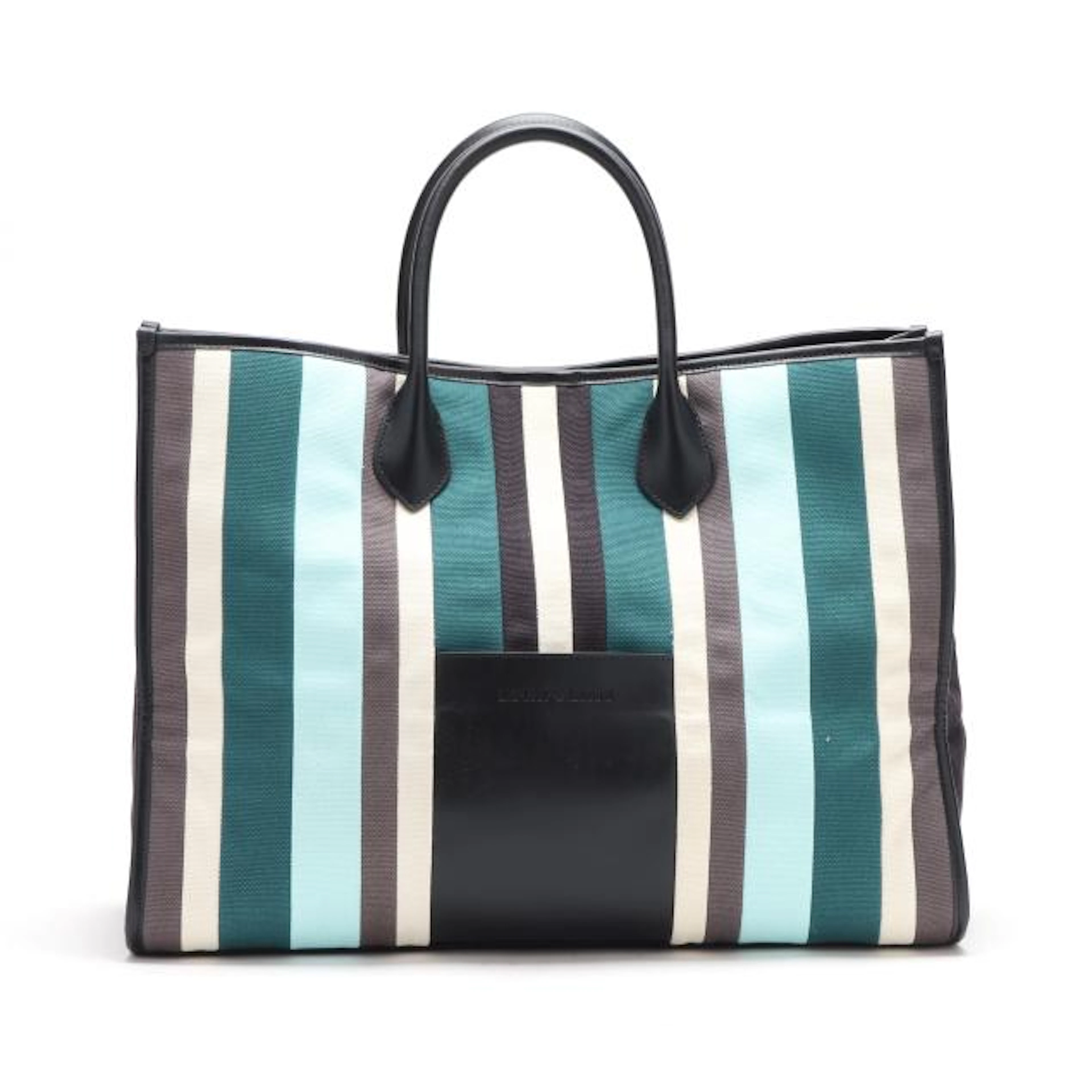 Multi-Color Striped Tote Bag, Emporio Armani