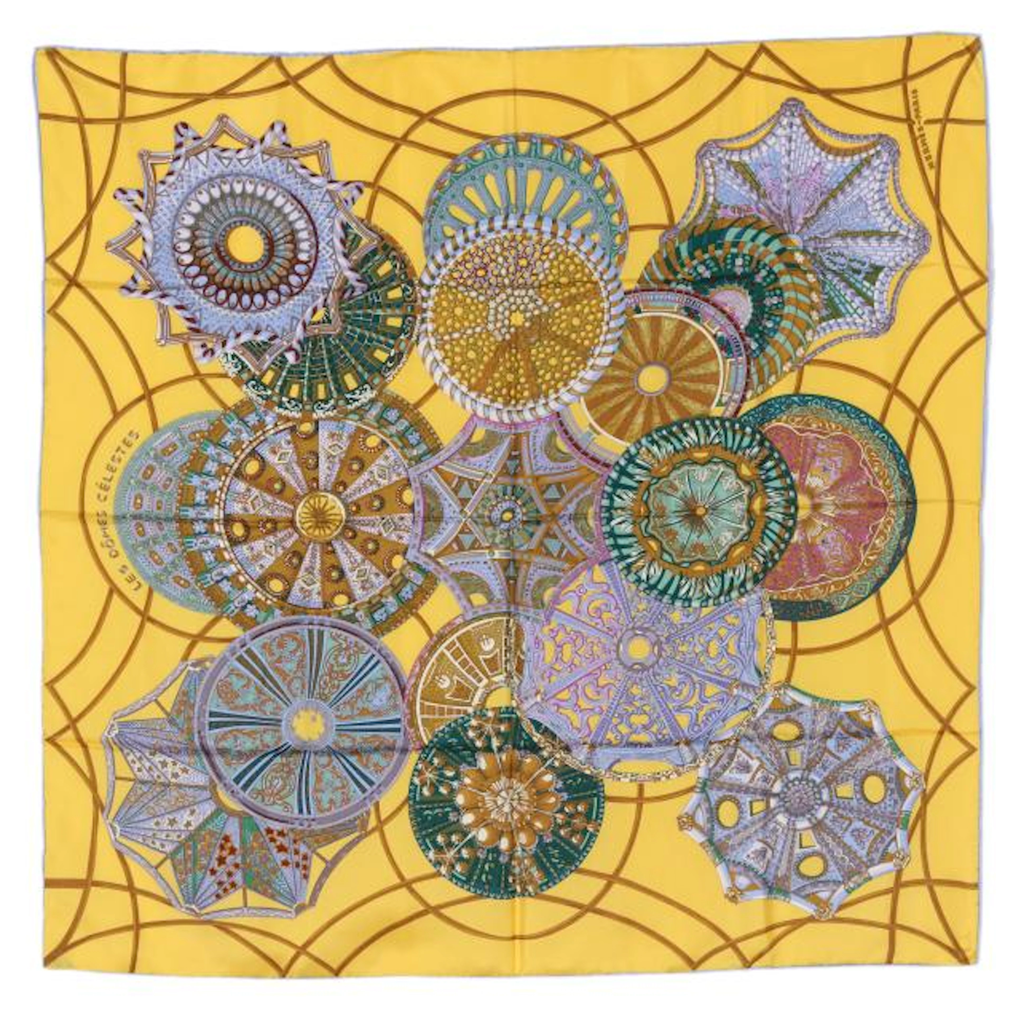 Silk Les Dômes Célestes Scarf, Hermès
