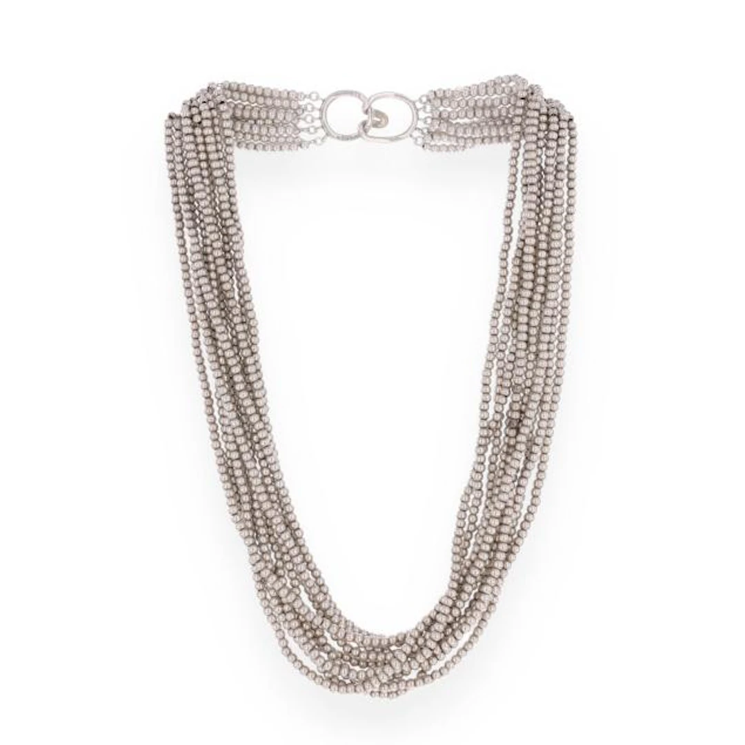 Multi-Strand Silver Bead Necklace, Tiffany & Co.