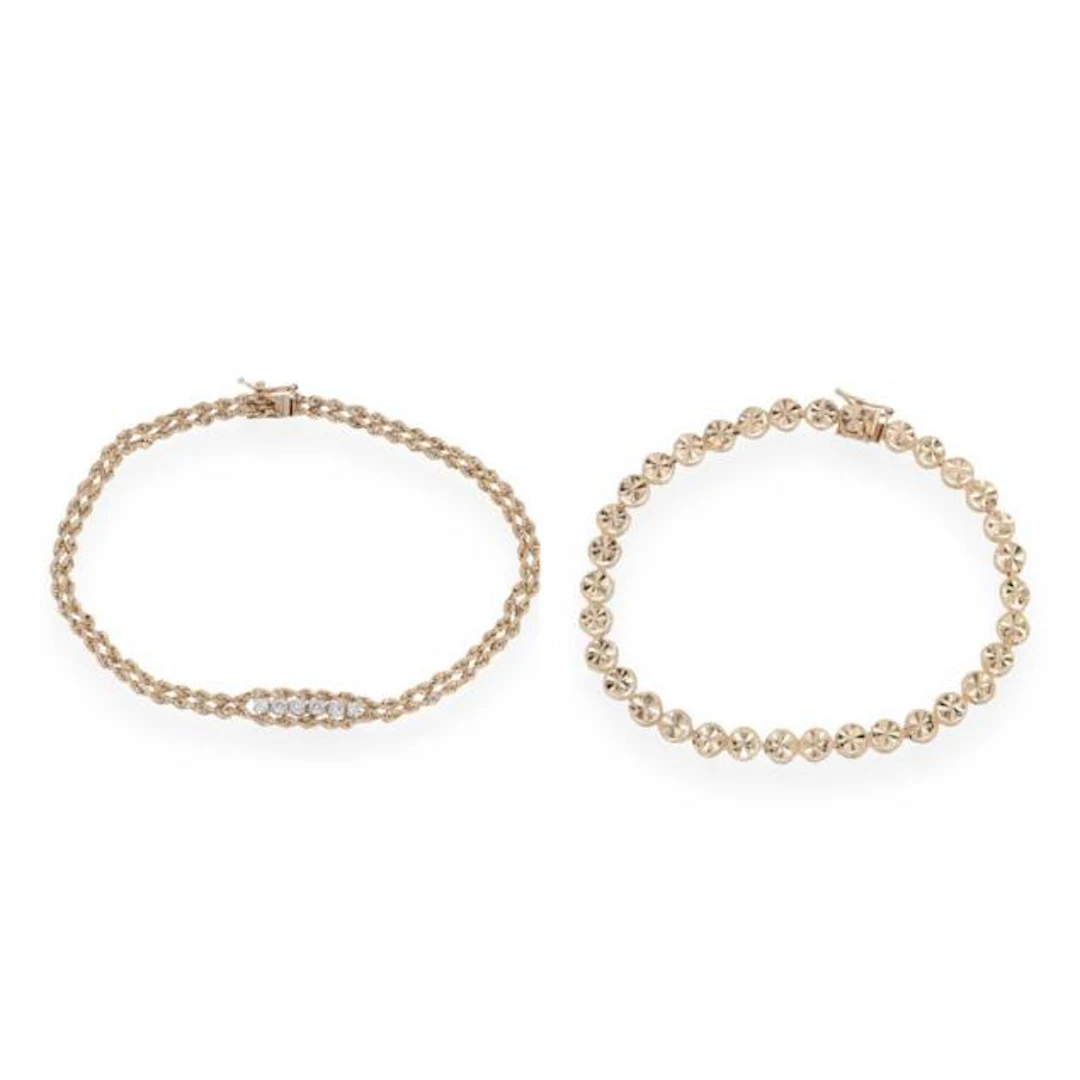 Two Gold Bracelets