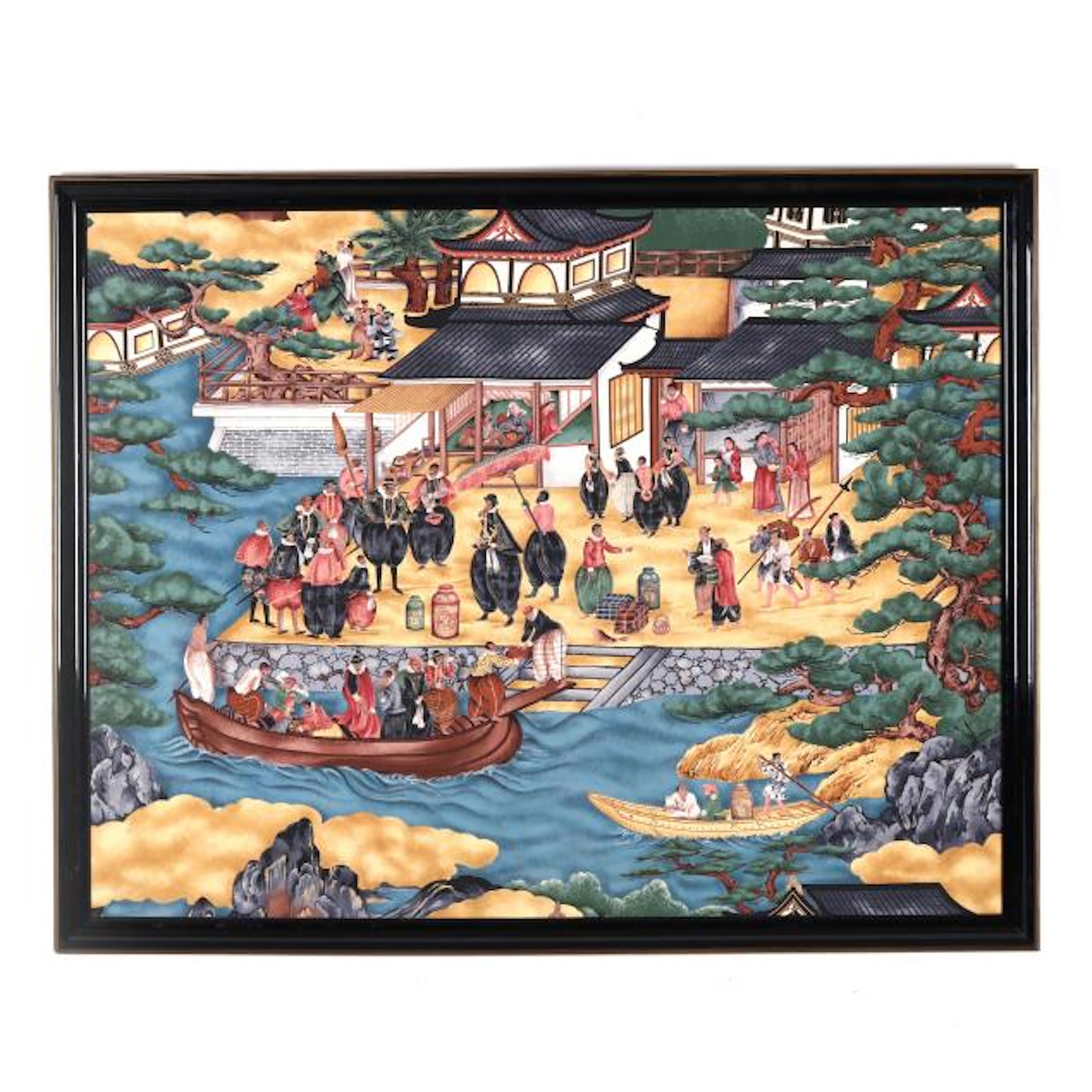 Lorenzo Rubelli for Brunschwig & Fils, Sateen Fabric Tea Introduction Tapestry