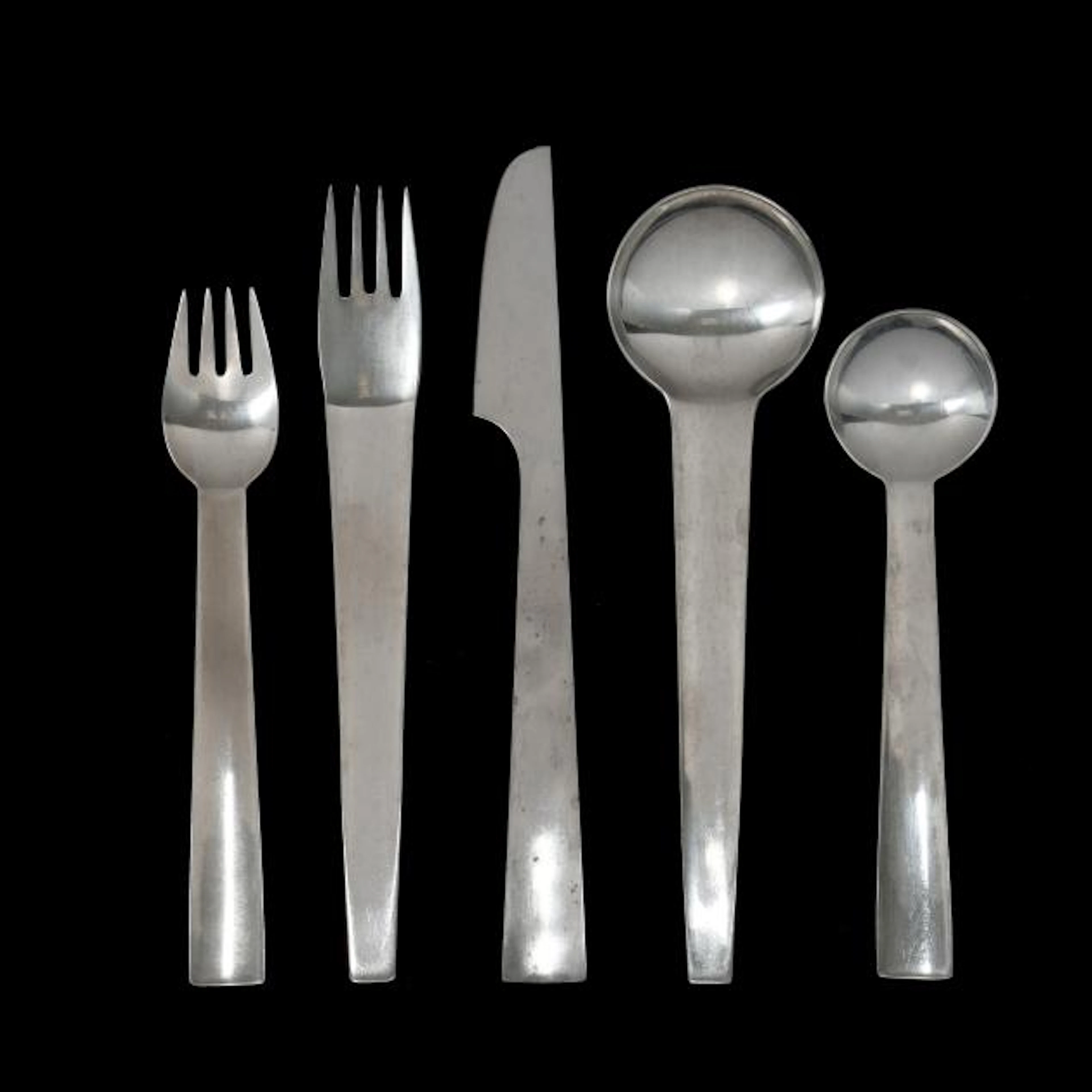 Gerald Gulotta (American, 1921-2018), Chromatics Modern Flatware Service