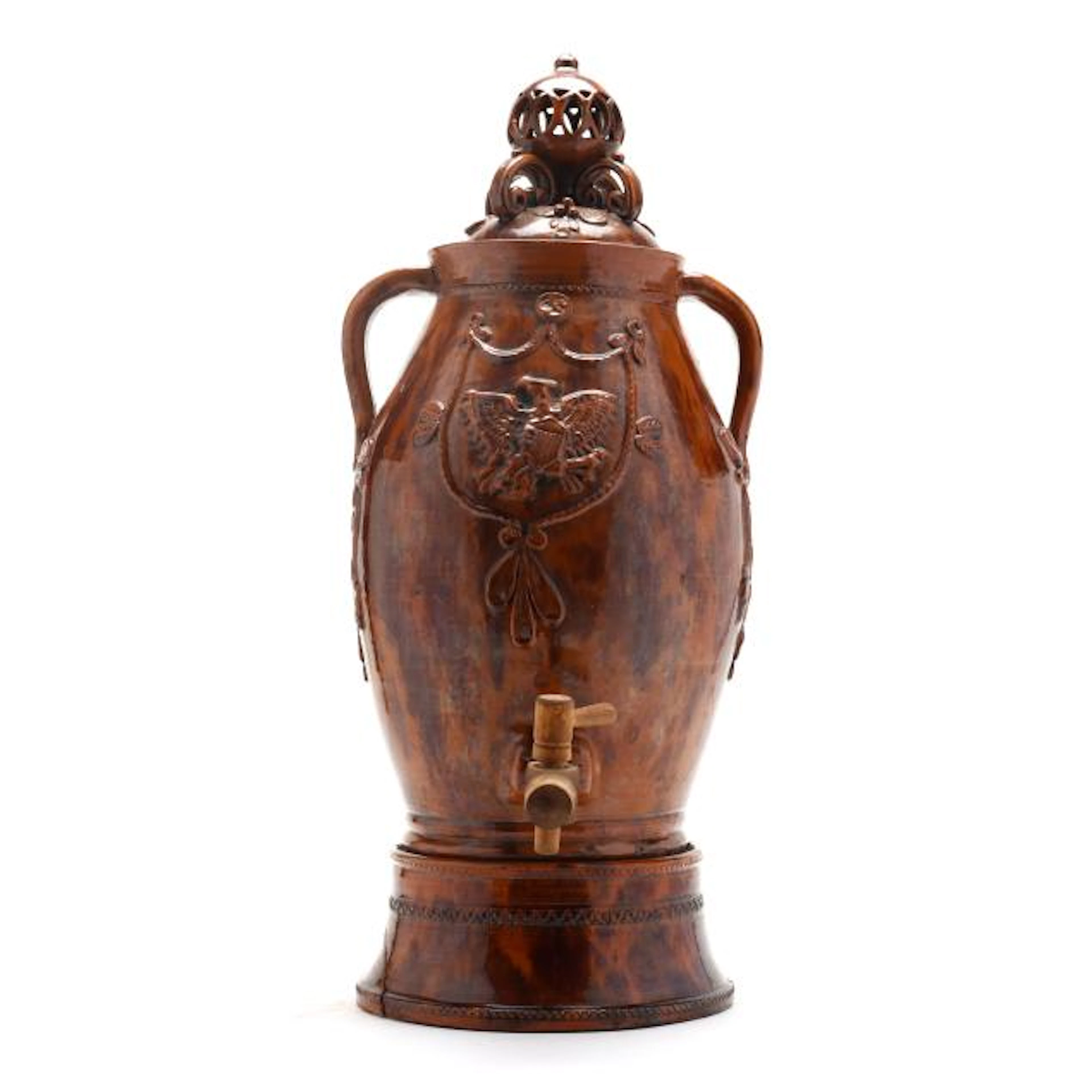 Greg Shooner (Oregonia, Ohio), Liberty Bicentennial Redware Cooler