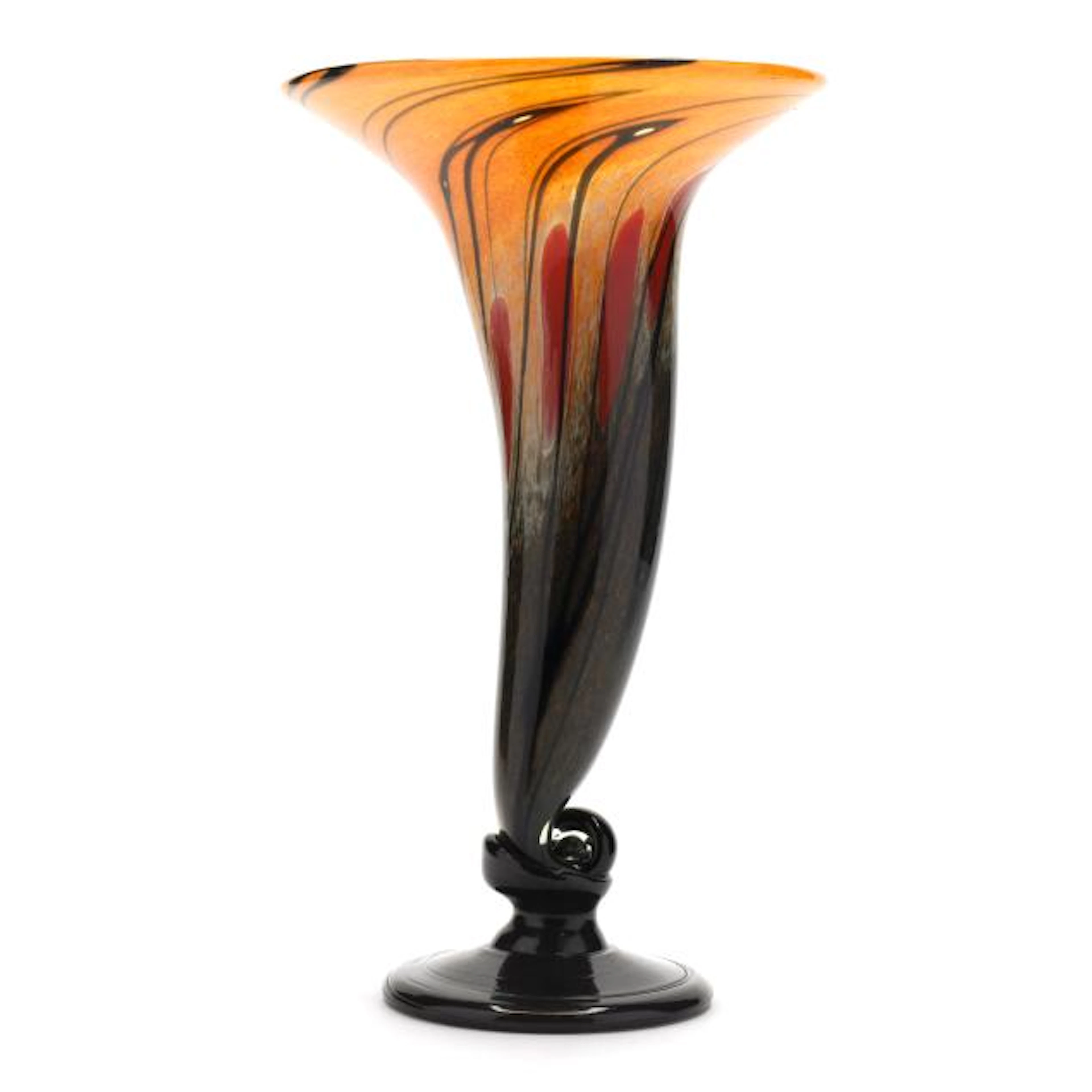 Large Studio Art Glass Vase