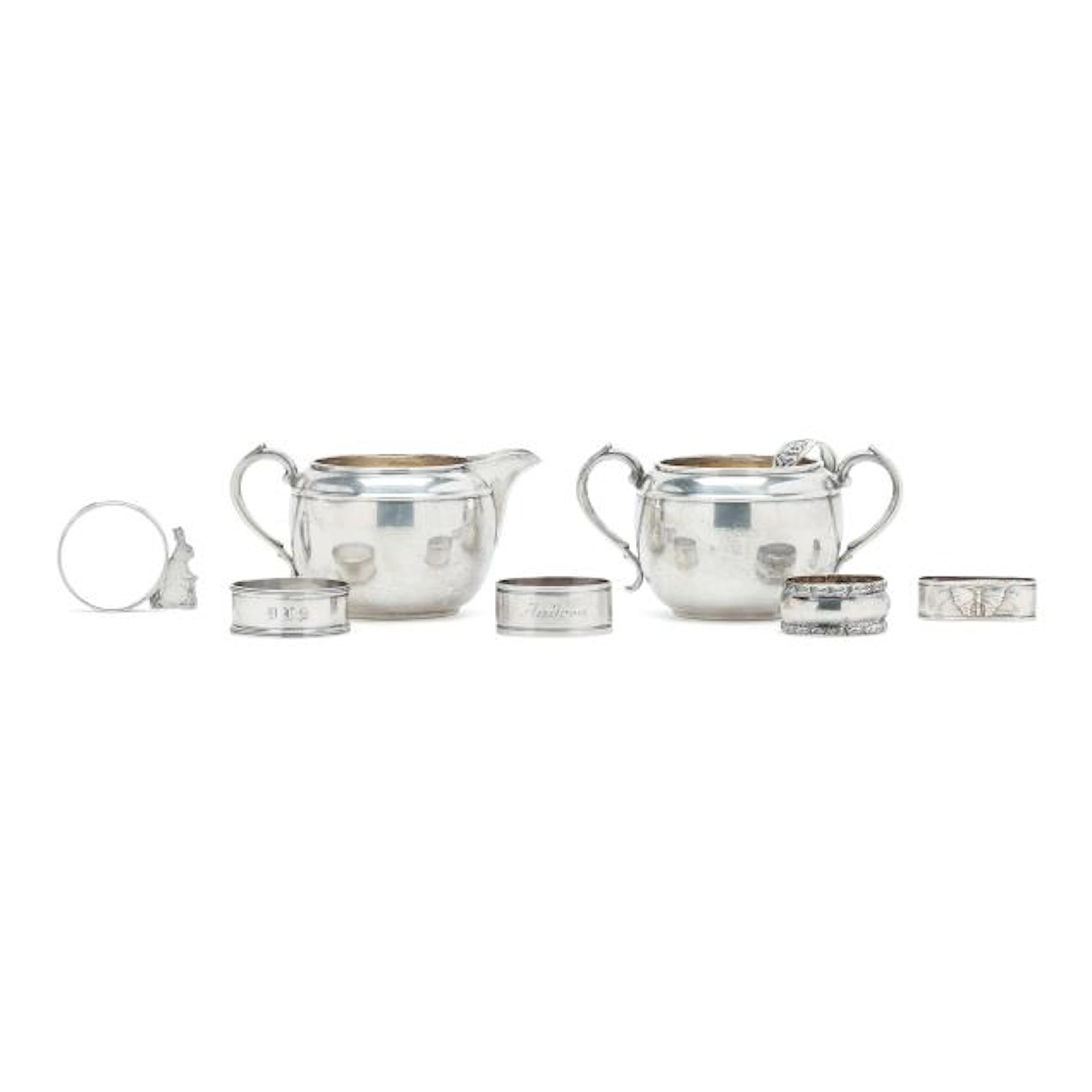 Eight Assorted Pieces of Silver Tableware