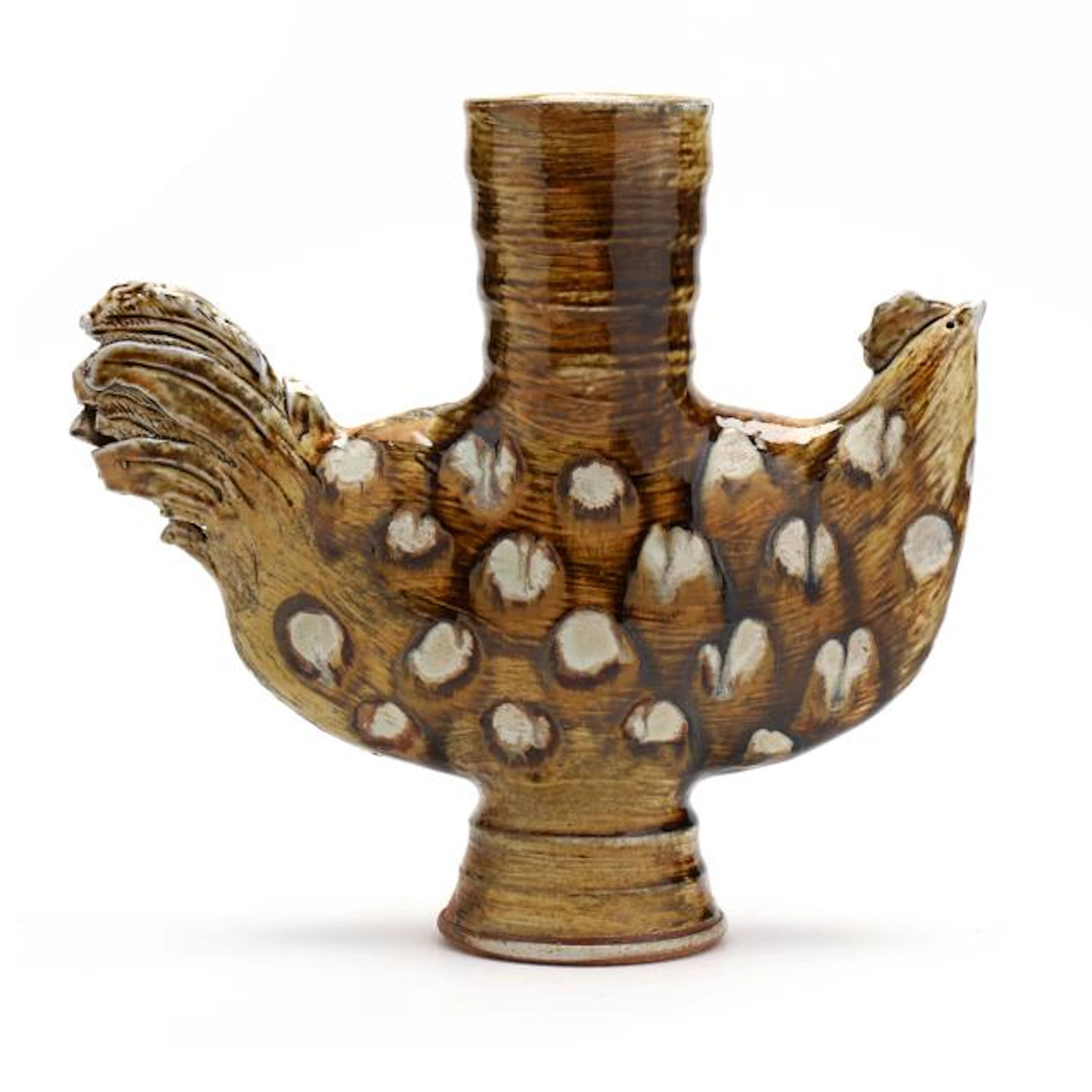 Sedberry Pottery (Burnsville, NC), Spotted Chicken Vase