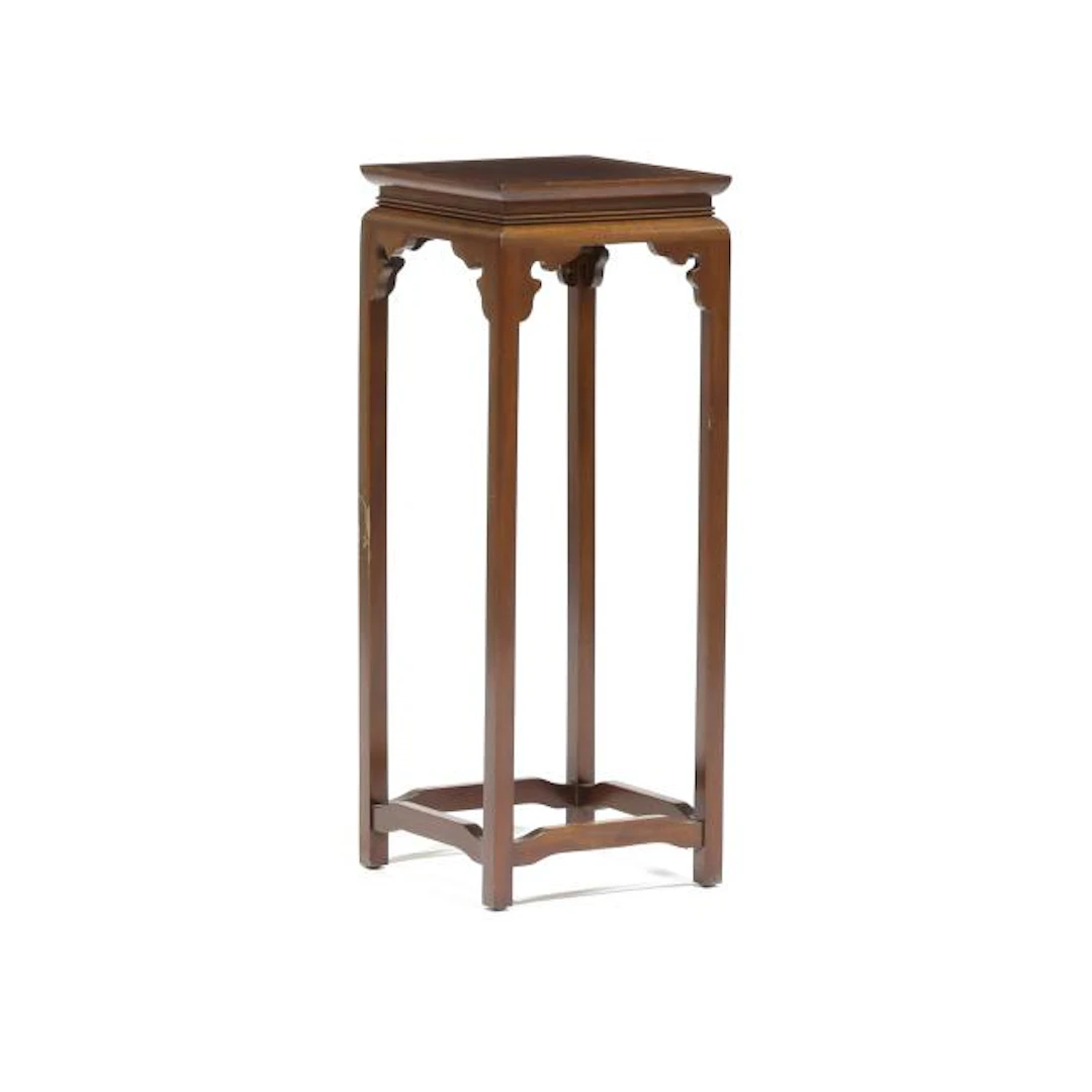 Chinese Style Mahogany Tall Stand