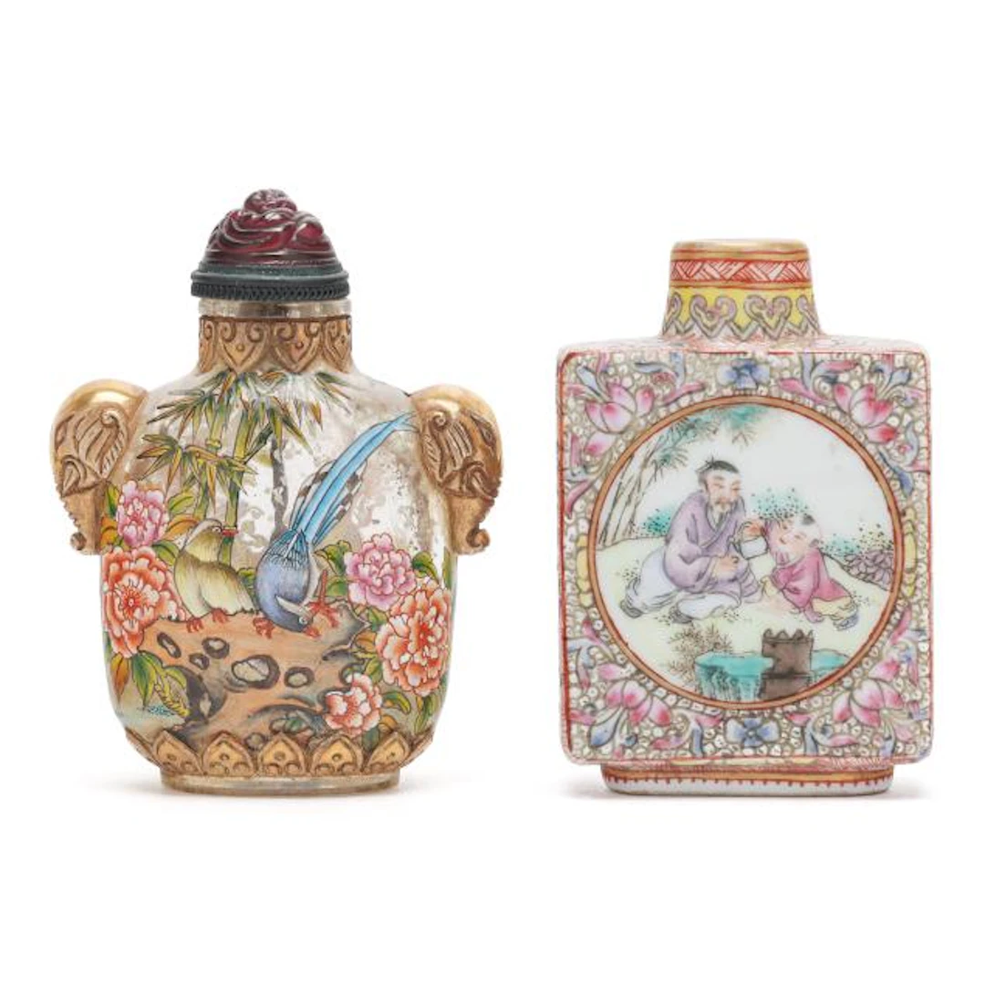 Two Chinese Republic Period Snuff Bottles