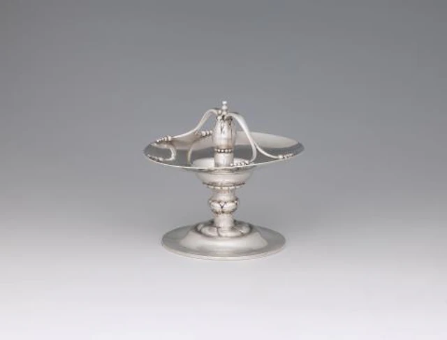 A rare Georg Jensen silver sugar bowl
