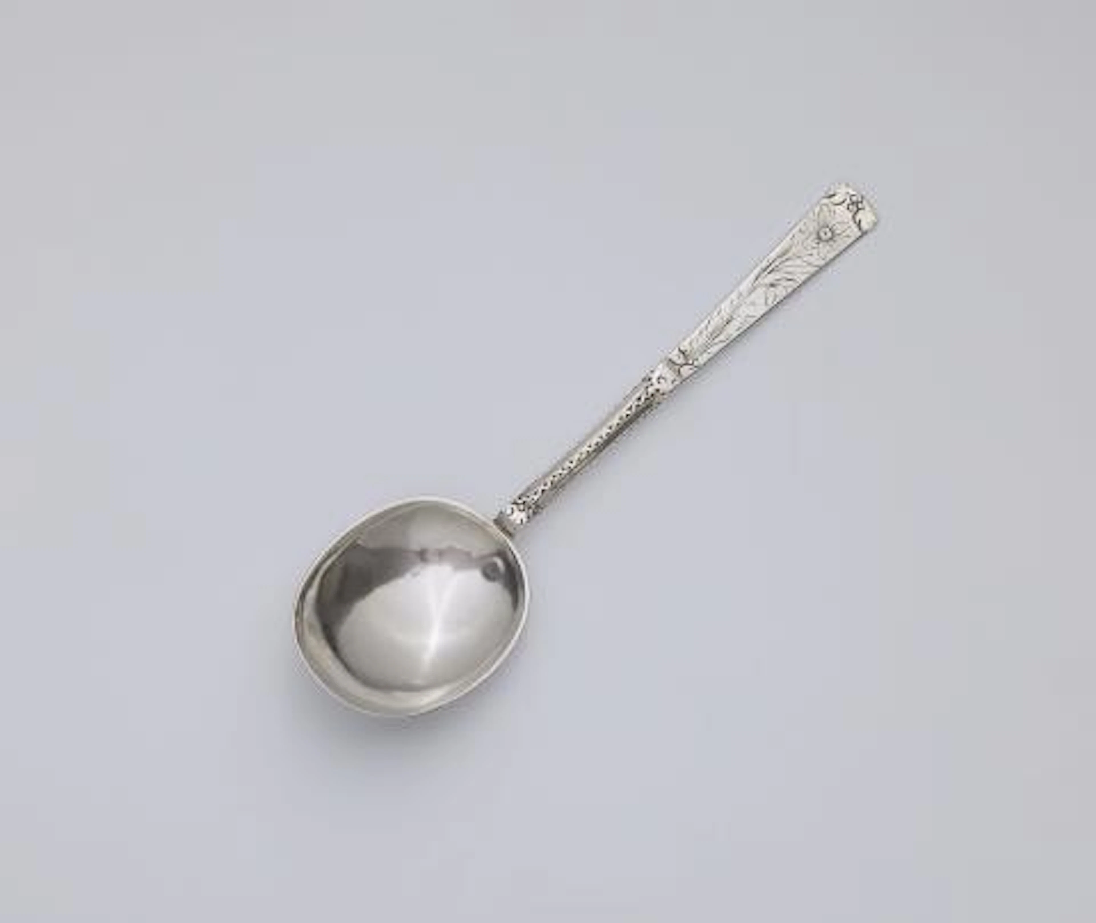 A Riga silver spoon.
