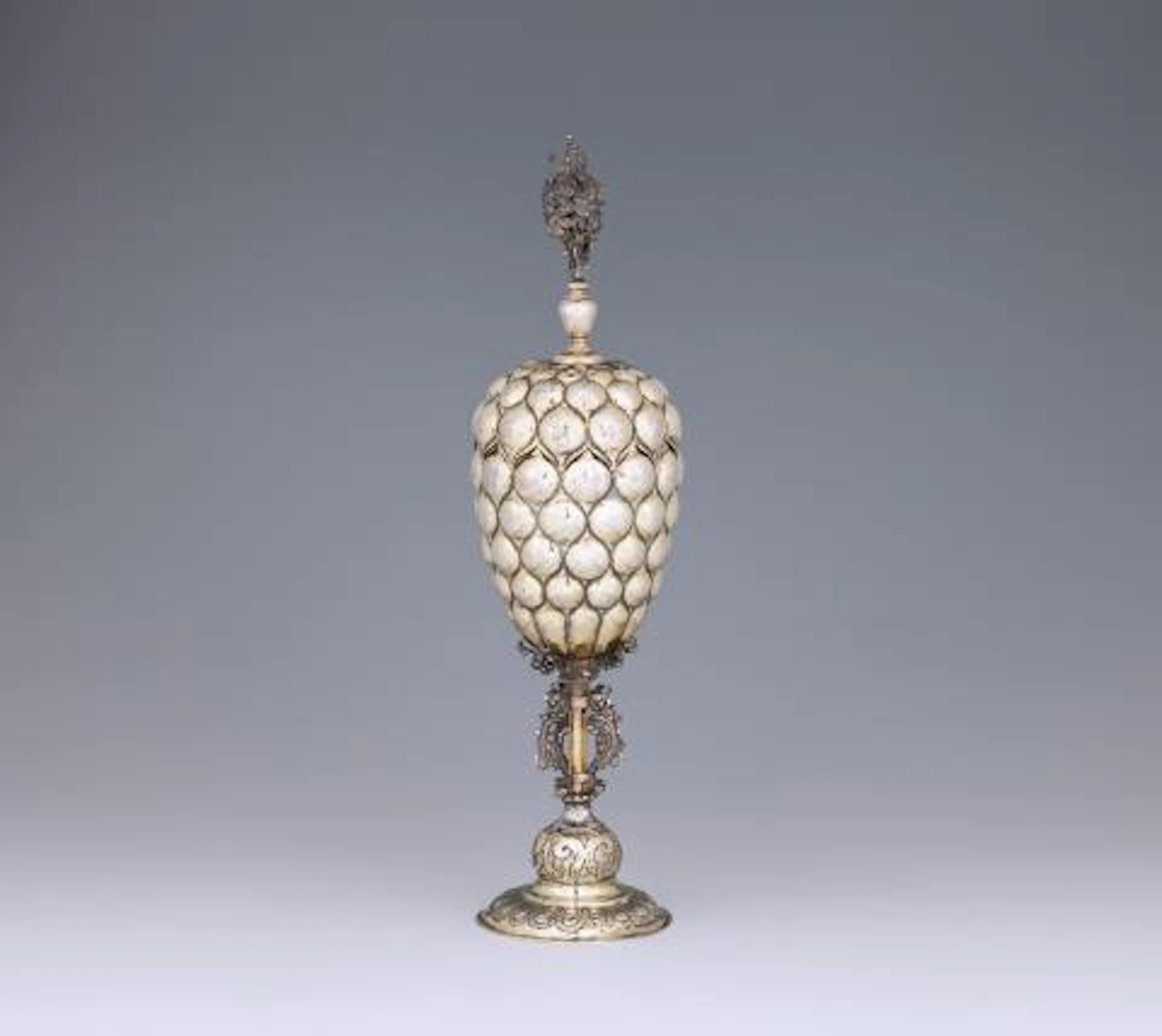 An Augsburg silver-gilt grape chalice