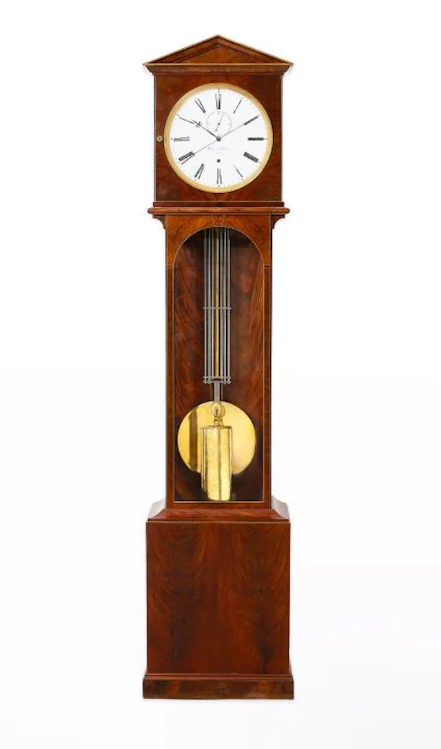 A regulator clock by Franz Lehrner (1770 - 1847)
