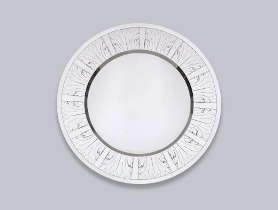 A large silver tray by Emil Lettré