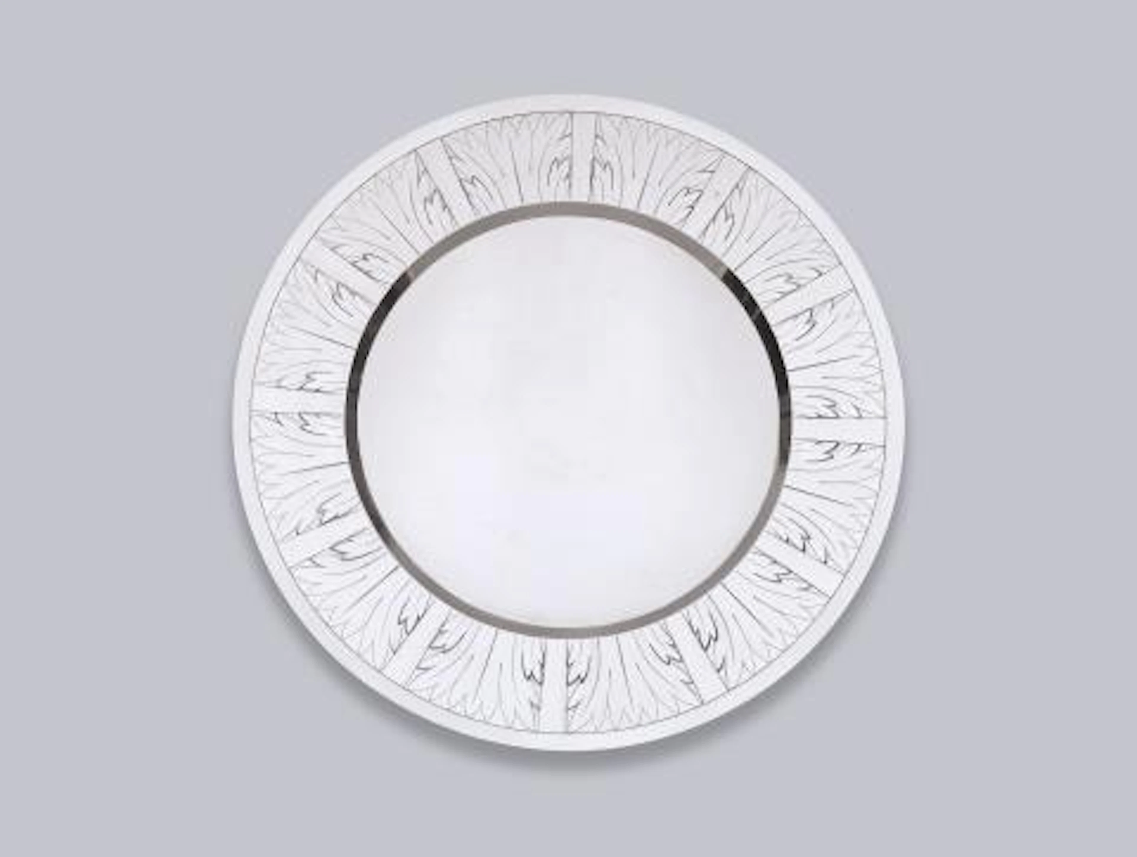 A large silver tray by Emil Lettré