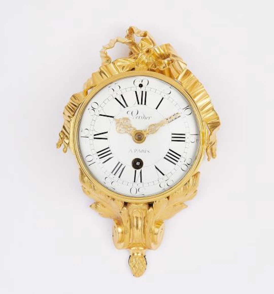 A cartel clock signed by Jean-Jacques Verdier