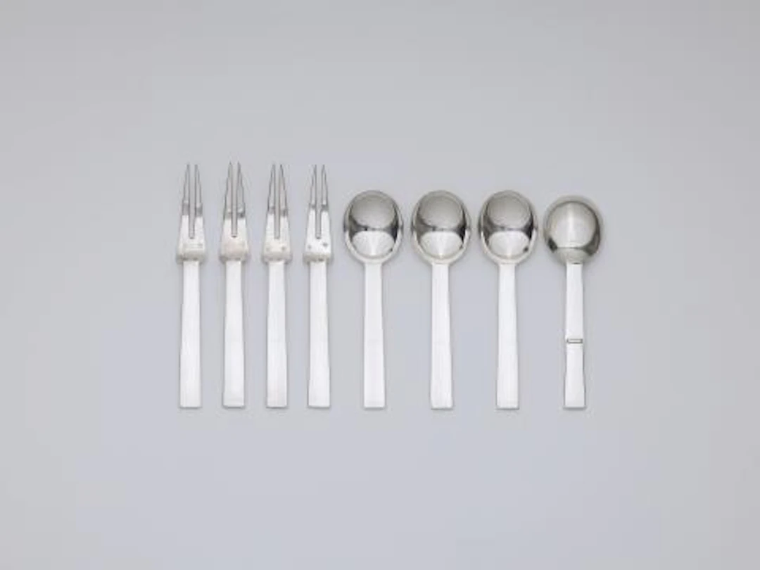 A silver 'Trouville' dessert cutlery set by Puiforcat