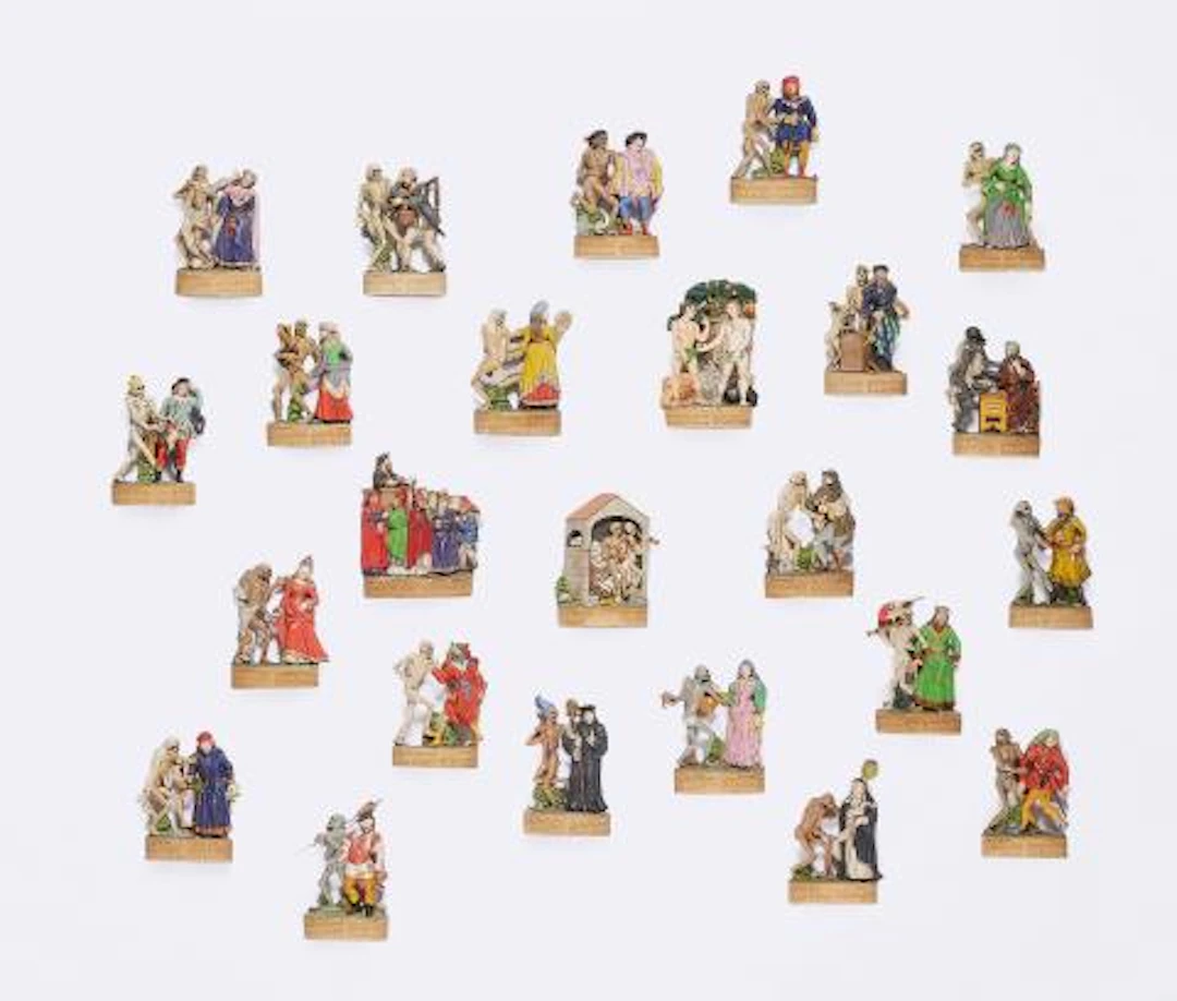 24 figures from the Zizenhausen Danse Macabre